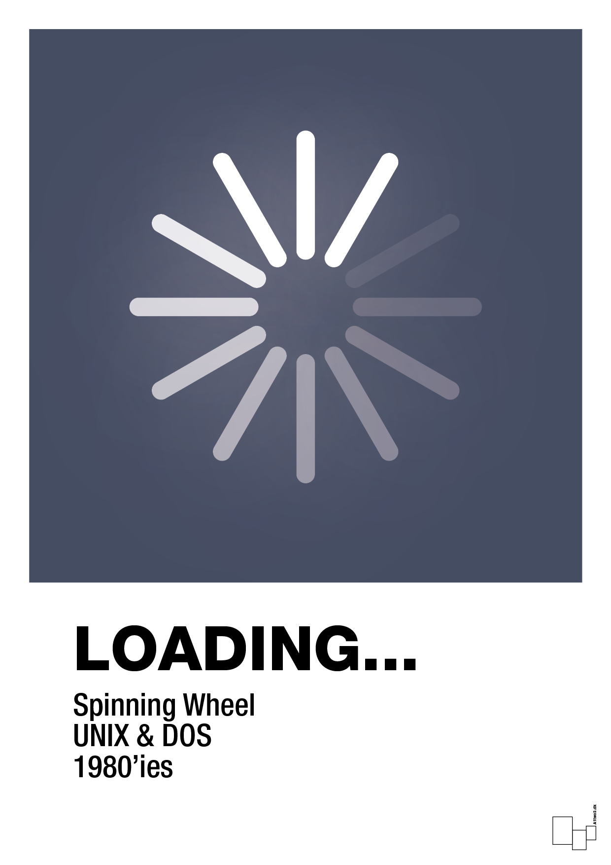 loading - Plakat med Grafik i Petrol