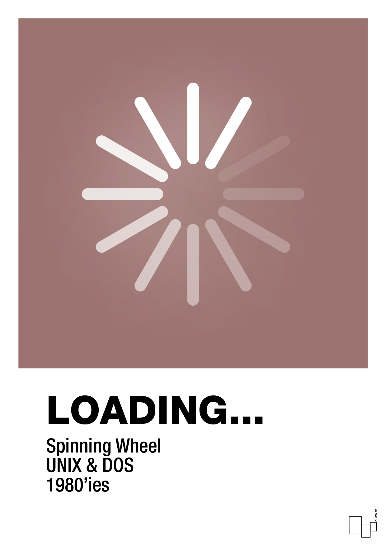 loading - Plakat med Grafik i Plum