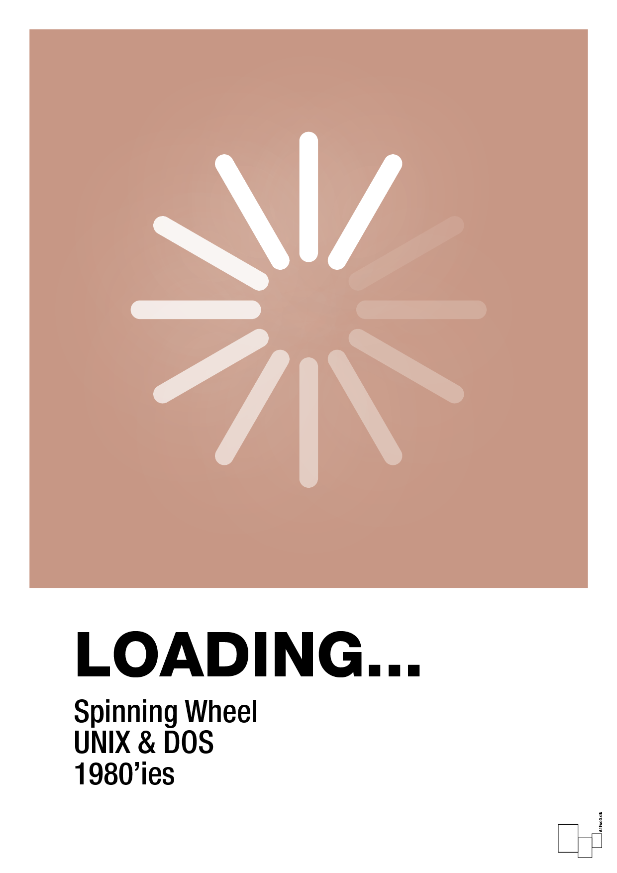 loading - Plakat med Grafik i Powder