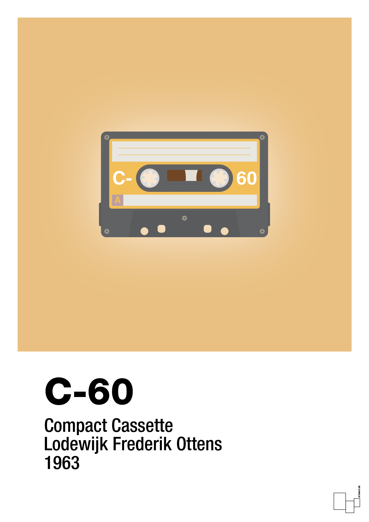 kassettebånd c-60 - Plakat med Grafik i Charismatic