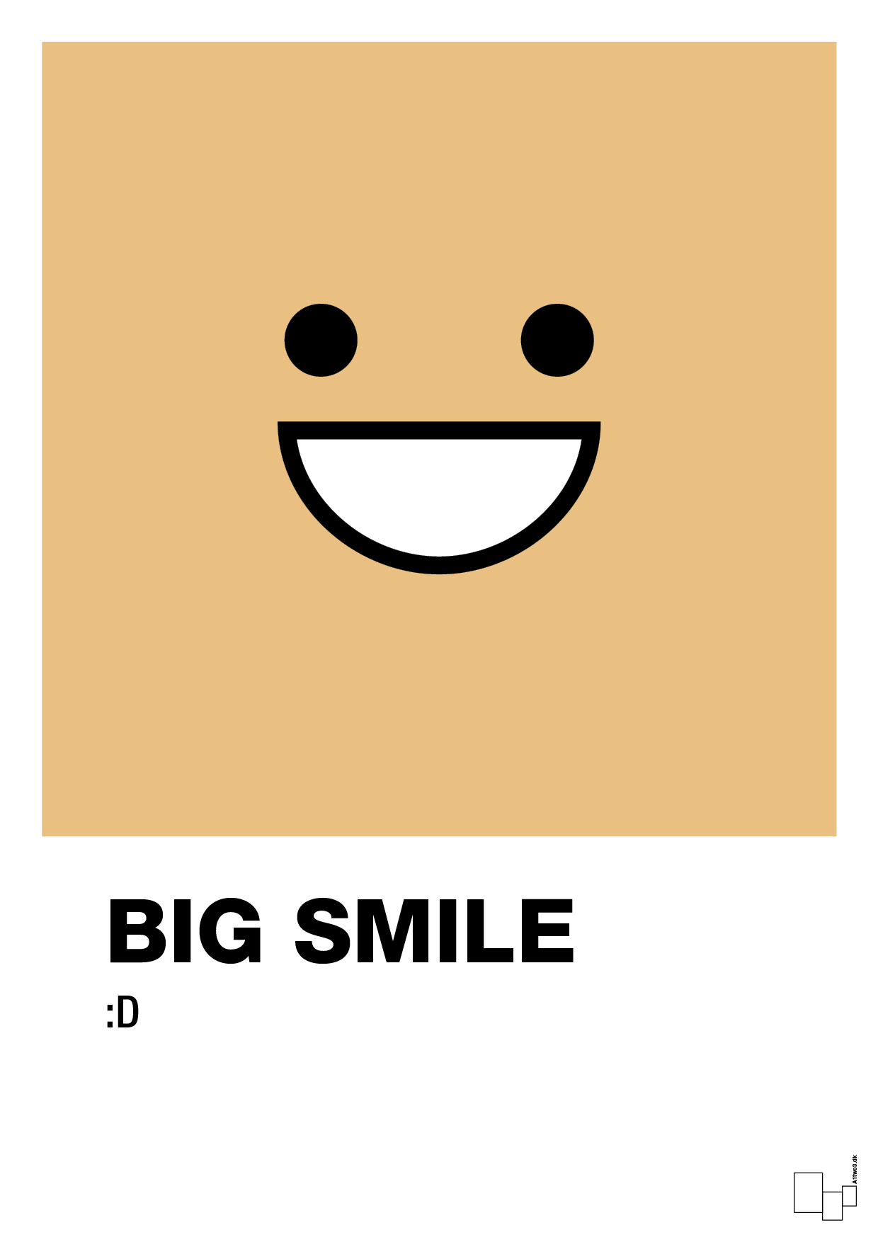 big smile smiley - Plakat med Grafik i Charismatic