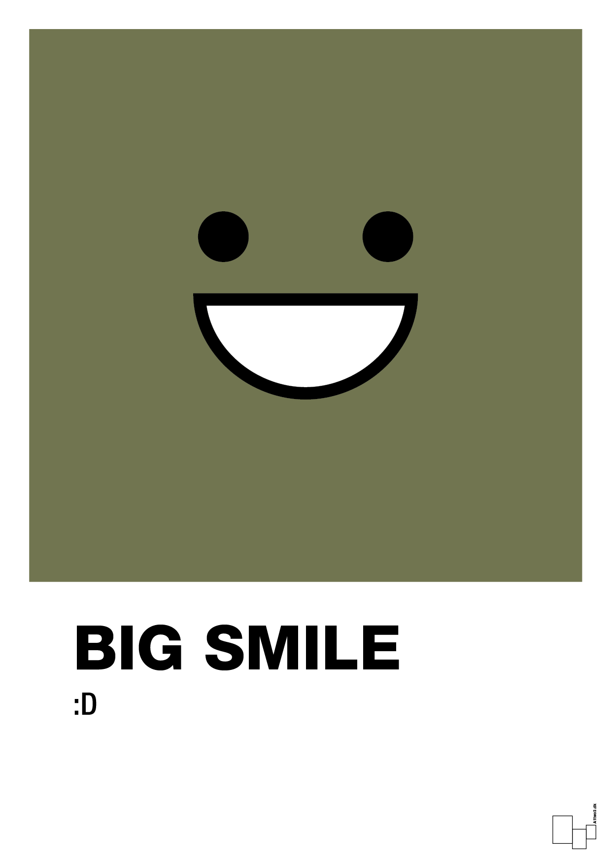 big smile smiley - Plakat med Grafik i Secret Meadow