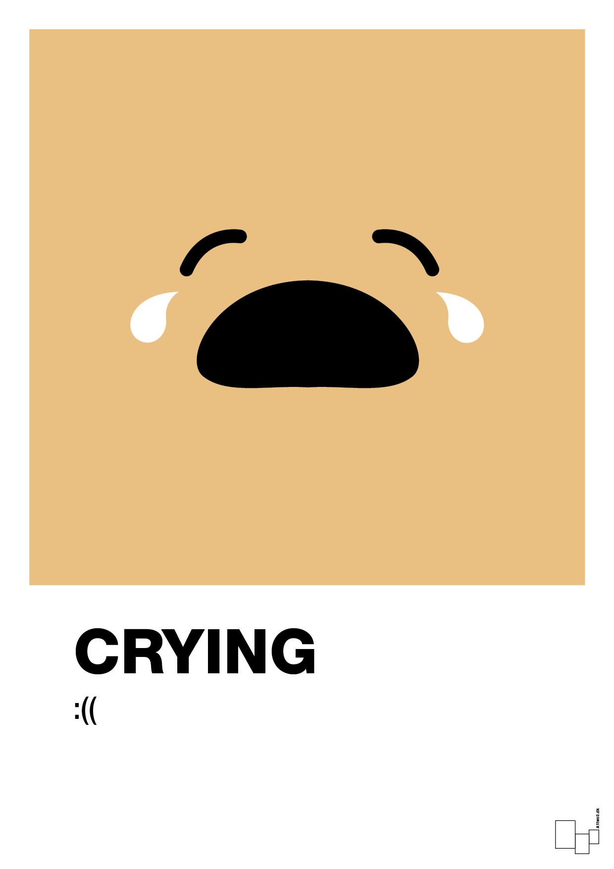 crying smiley - Plakat med Grafik i Charismatic
