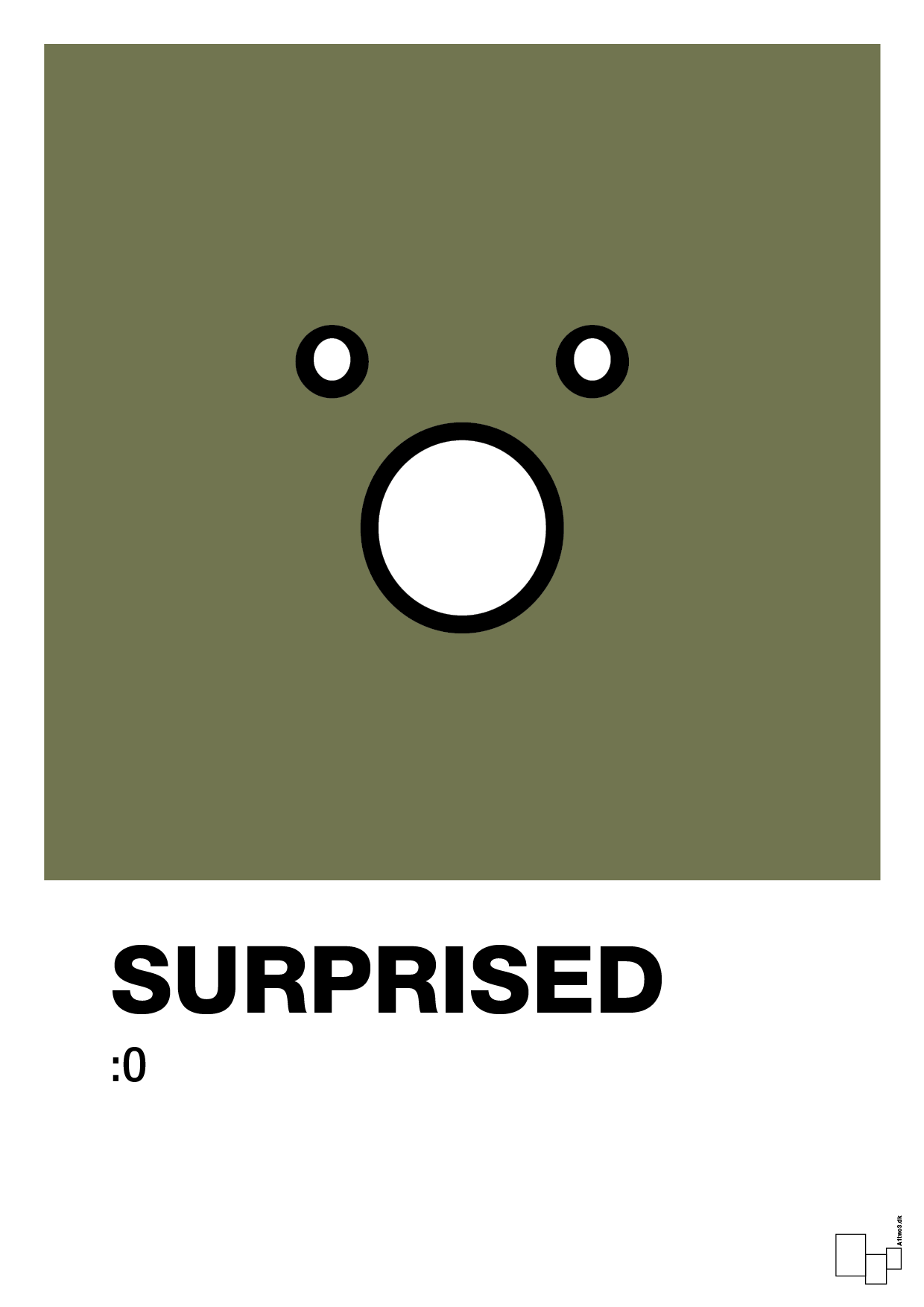 surprised smiley - Plakat med Grafik i Secret Meadow