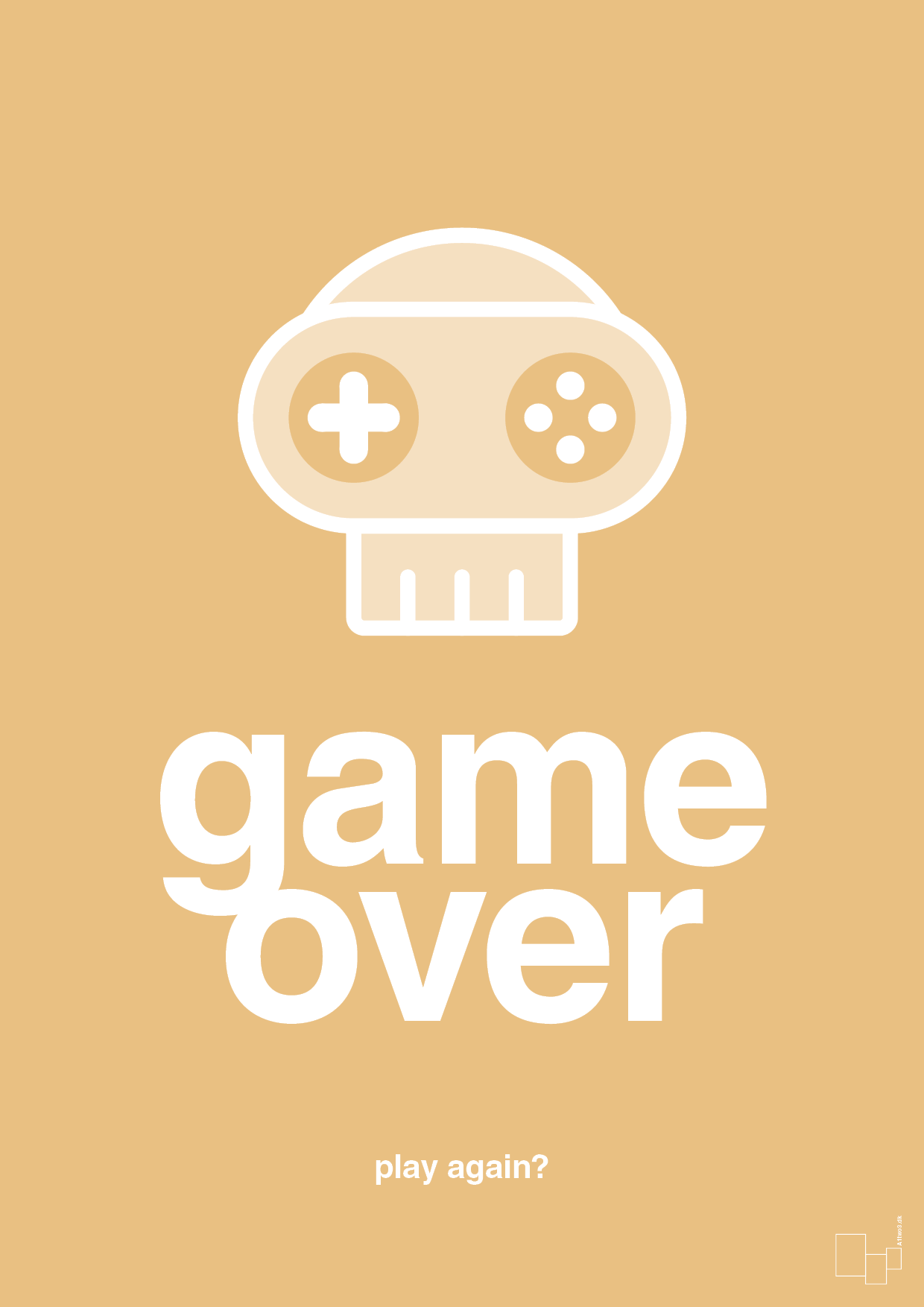 game over - Plakat med Sport & Fritid i Charismatic