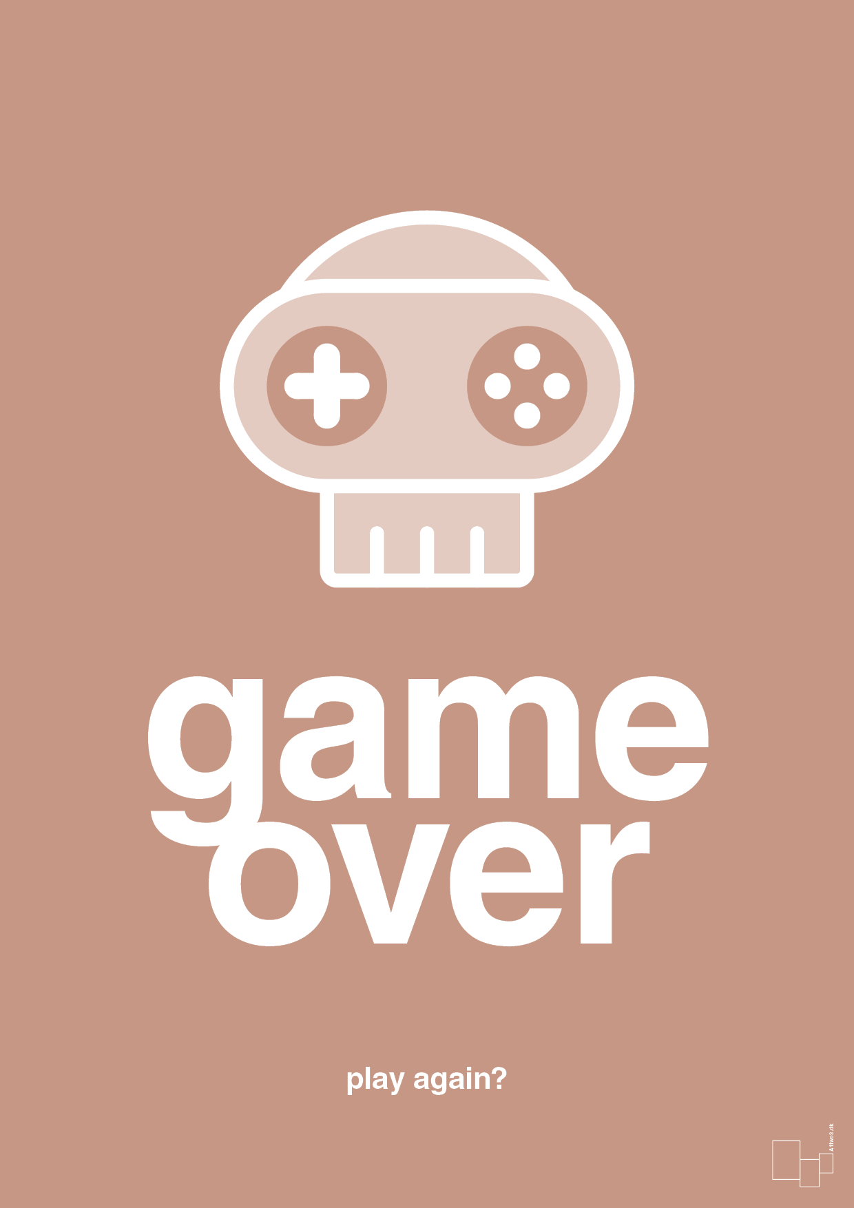 game over - Plakat med Sport & Fritid i Powder