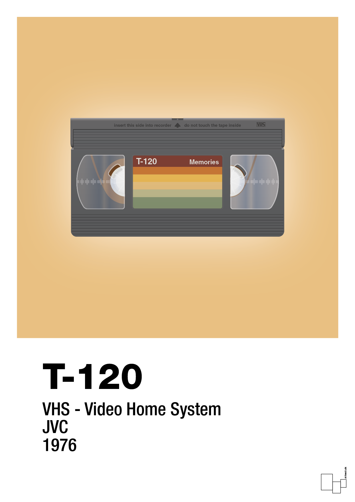 videobånd t-120 - Plakat med Grafik i Charismatic