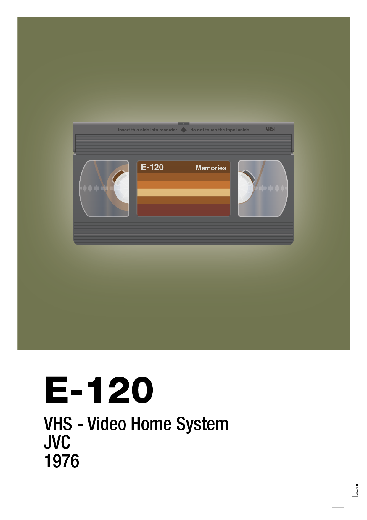 videobånd e-120 - Plakat med Grafik i Secret Meadow