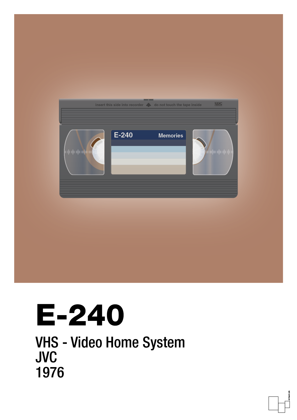 videobånd e-240 - Plakat med Grafik i Cider Spice