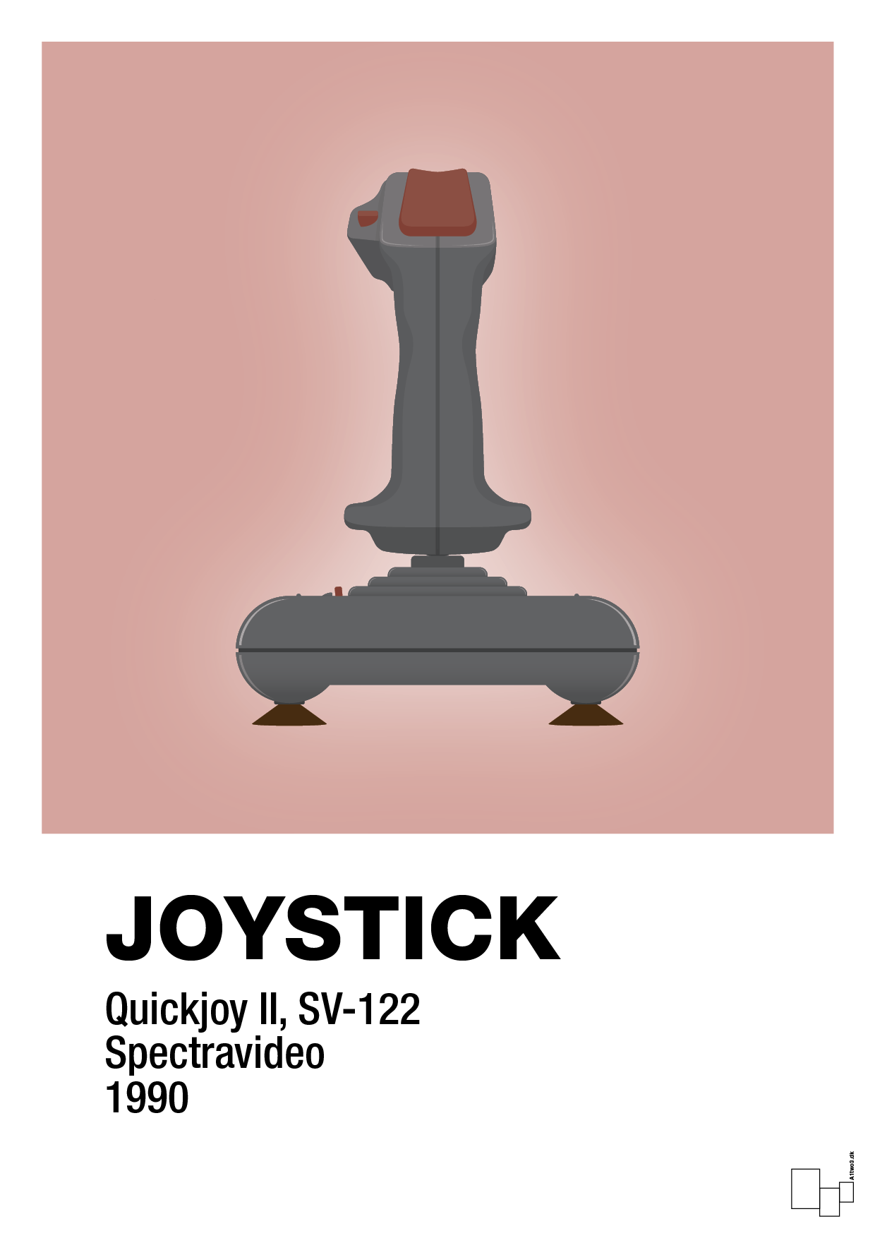 joystick quickjoy II - Plakat med Grafik i Bubble Shell