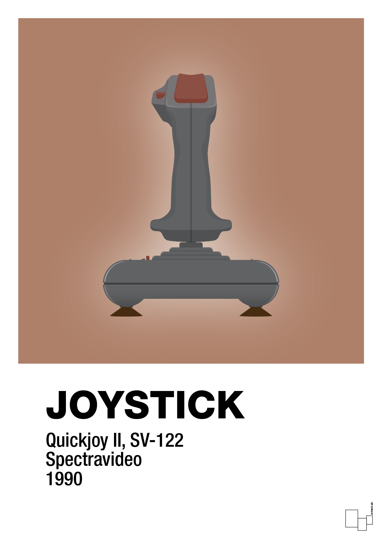 joystick quickjoy II - Plakat med Grafik i Cider Spice