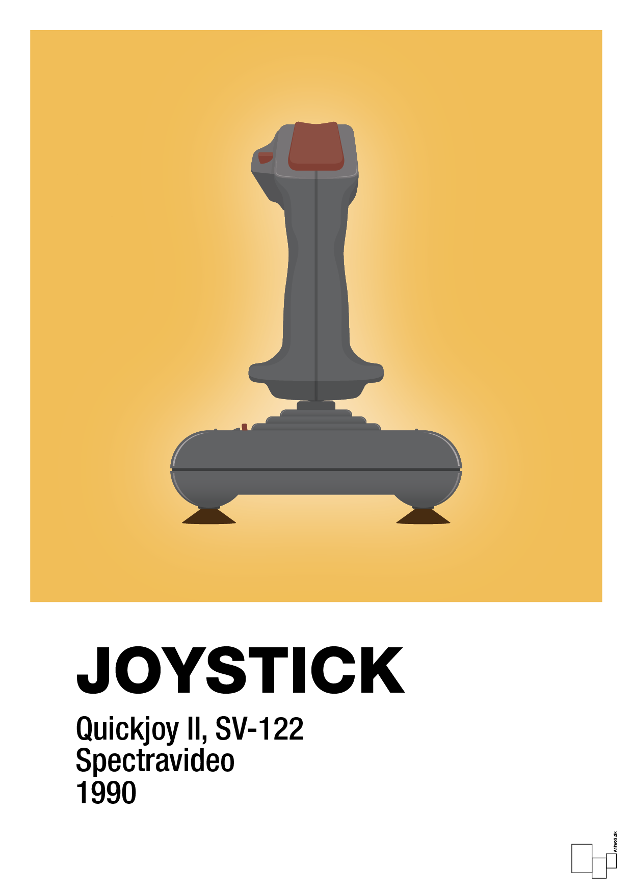 joystick quickjoy II - Plakat med Grafik i Honeycomb
