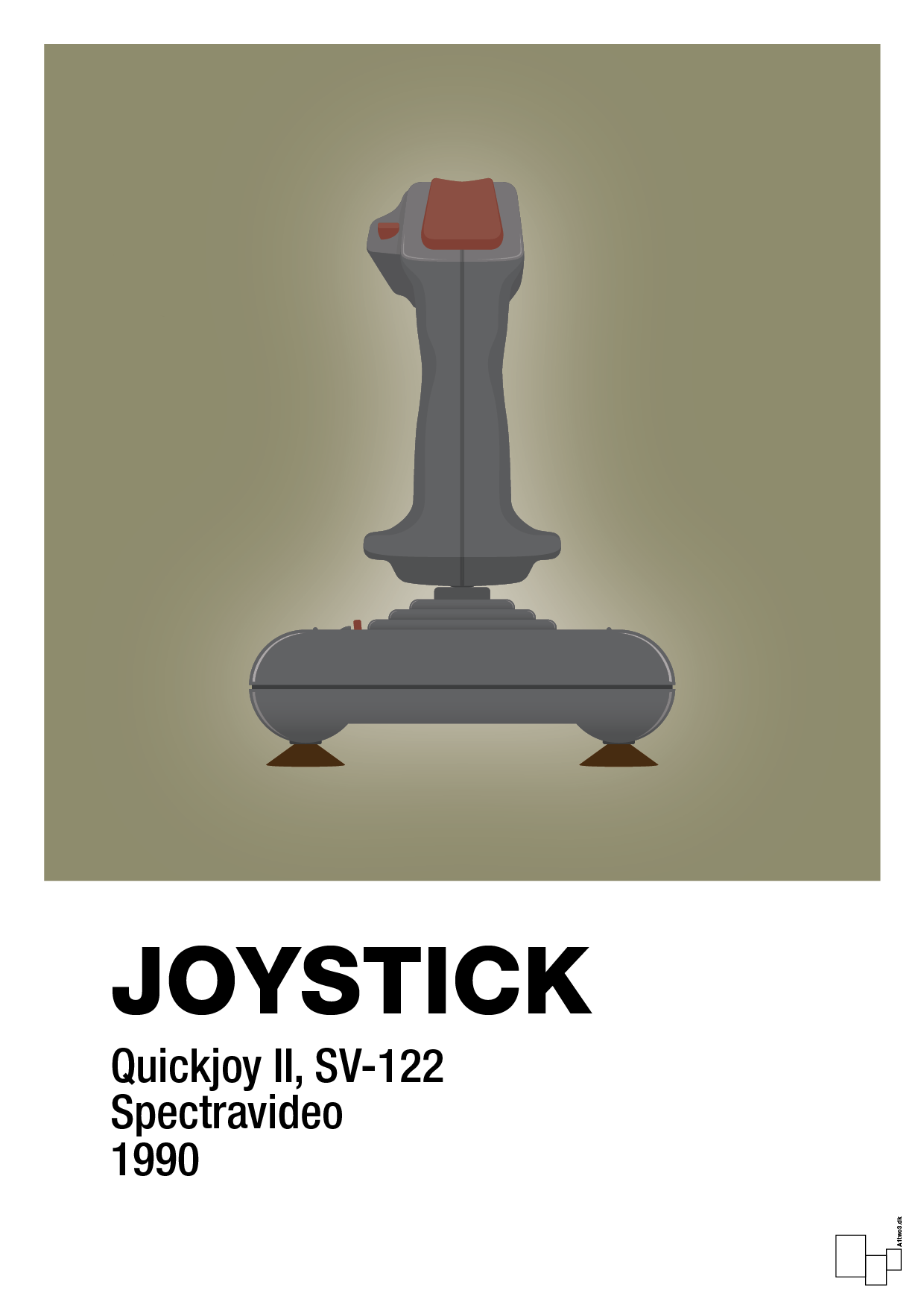 joystick quickjoy II - Plakat med Grafik i Misty Forrest