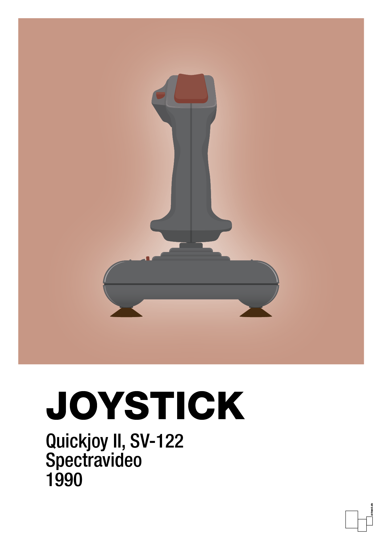 joystick quickjoy II - Plakat med Grafik i Powder