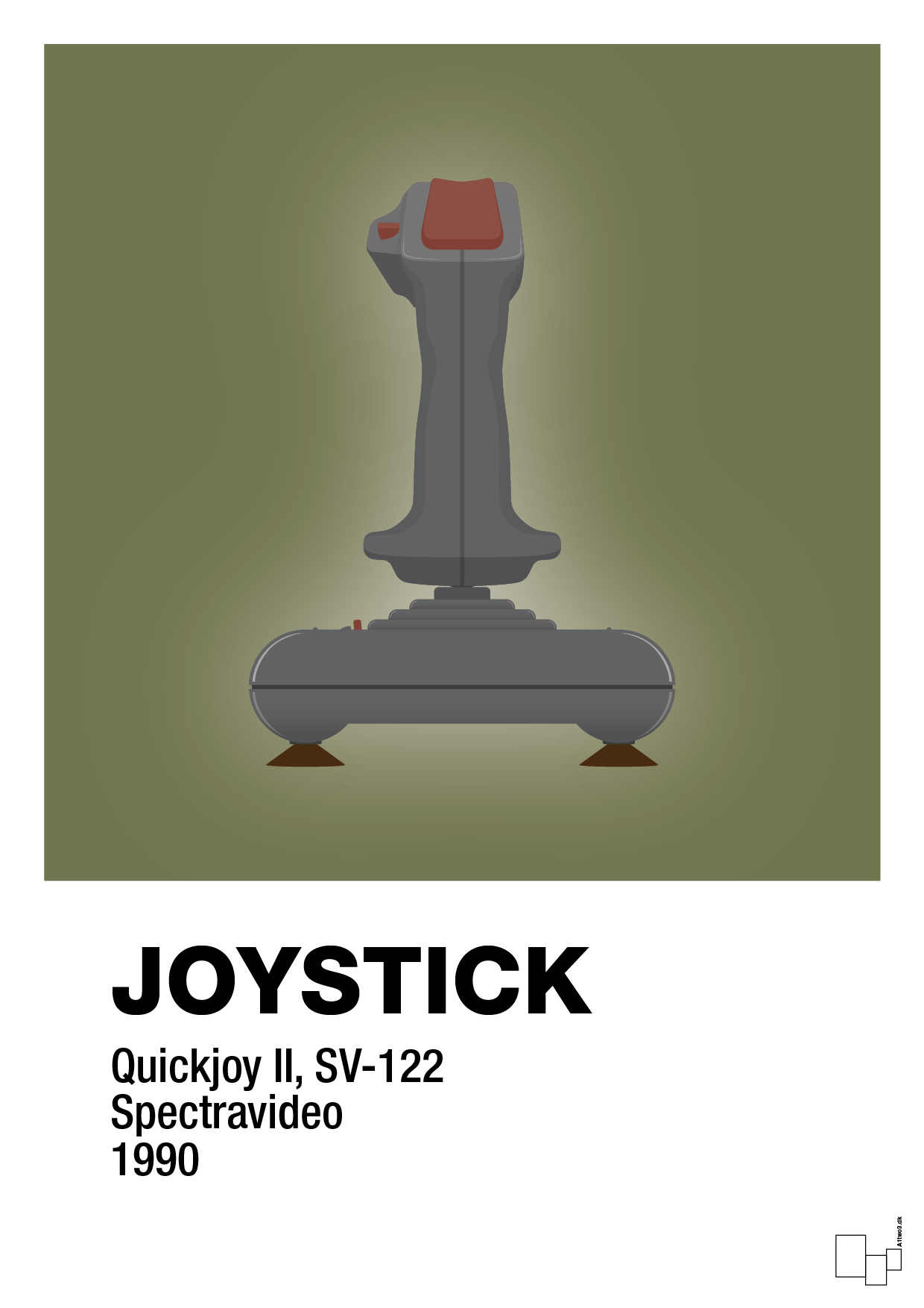 joystick quickjoy II - Plakat med Grafik i Secret Meadow