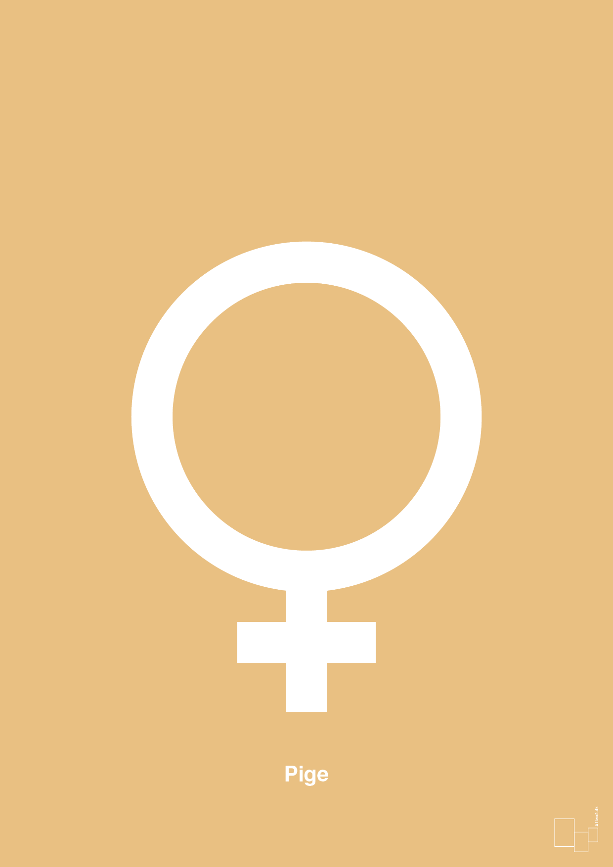 symbol for pige - Plakat med Grafik i Charismatic