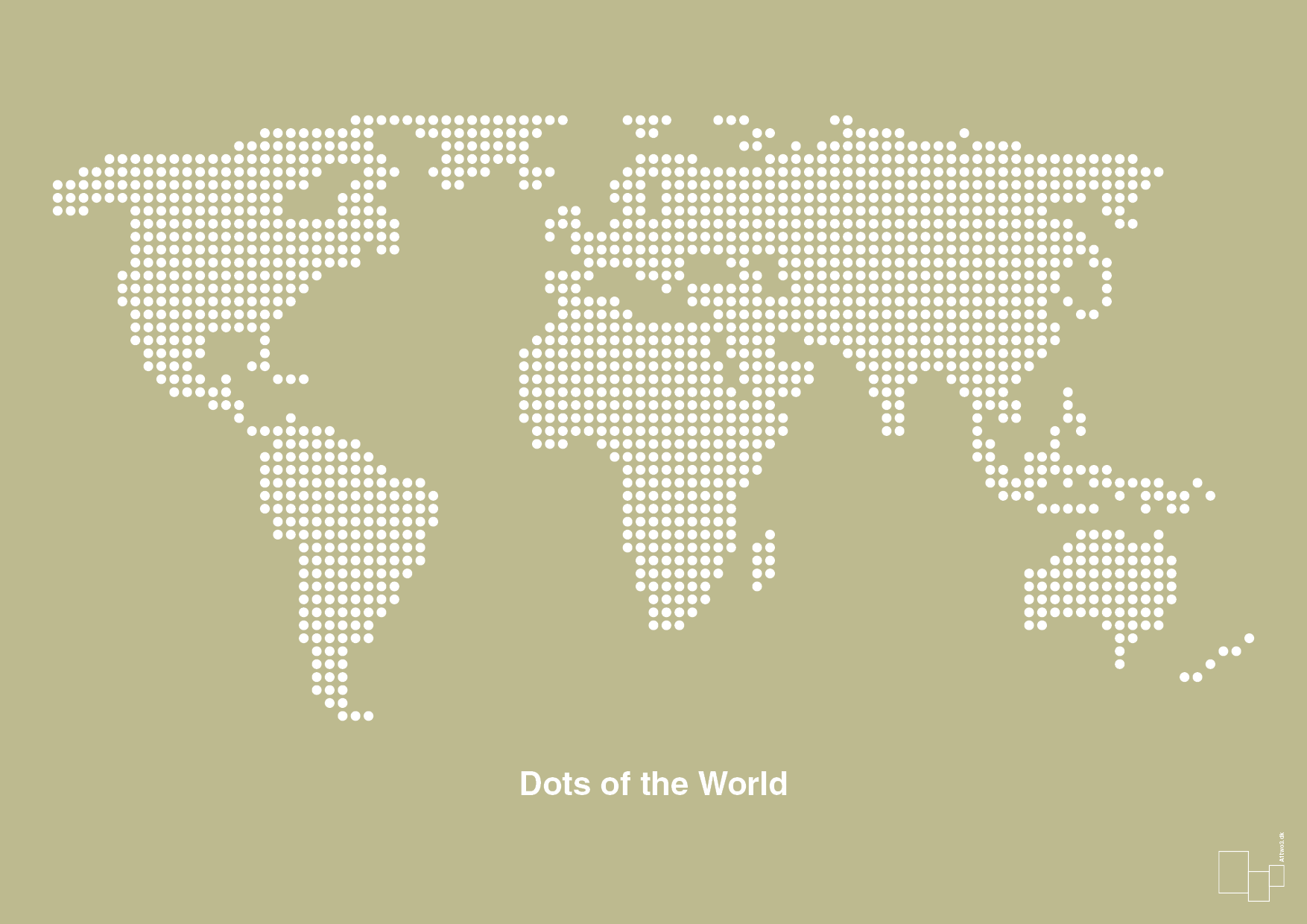 verdenskort - Plakat med Grafik i Back to Nature