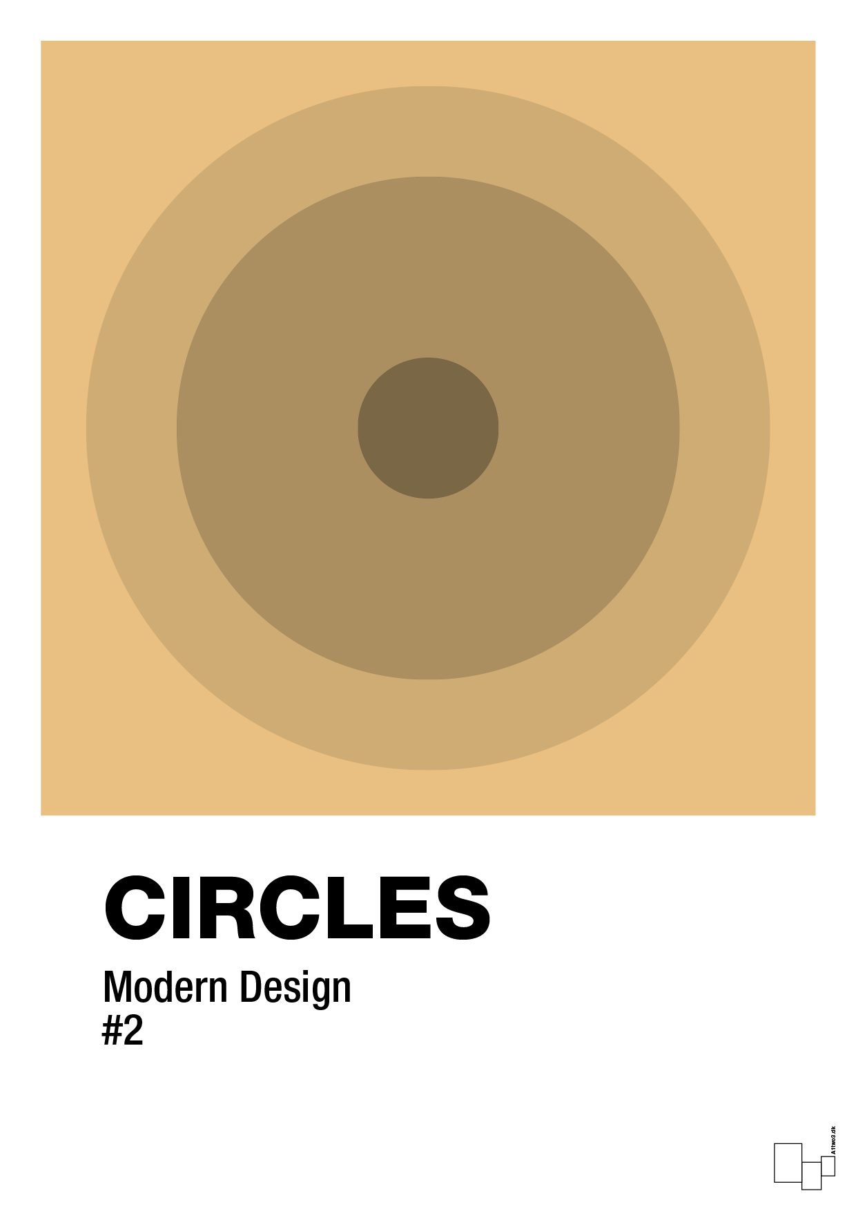 circles #2 - Plakat med Grafik i Charismatic