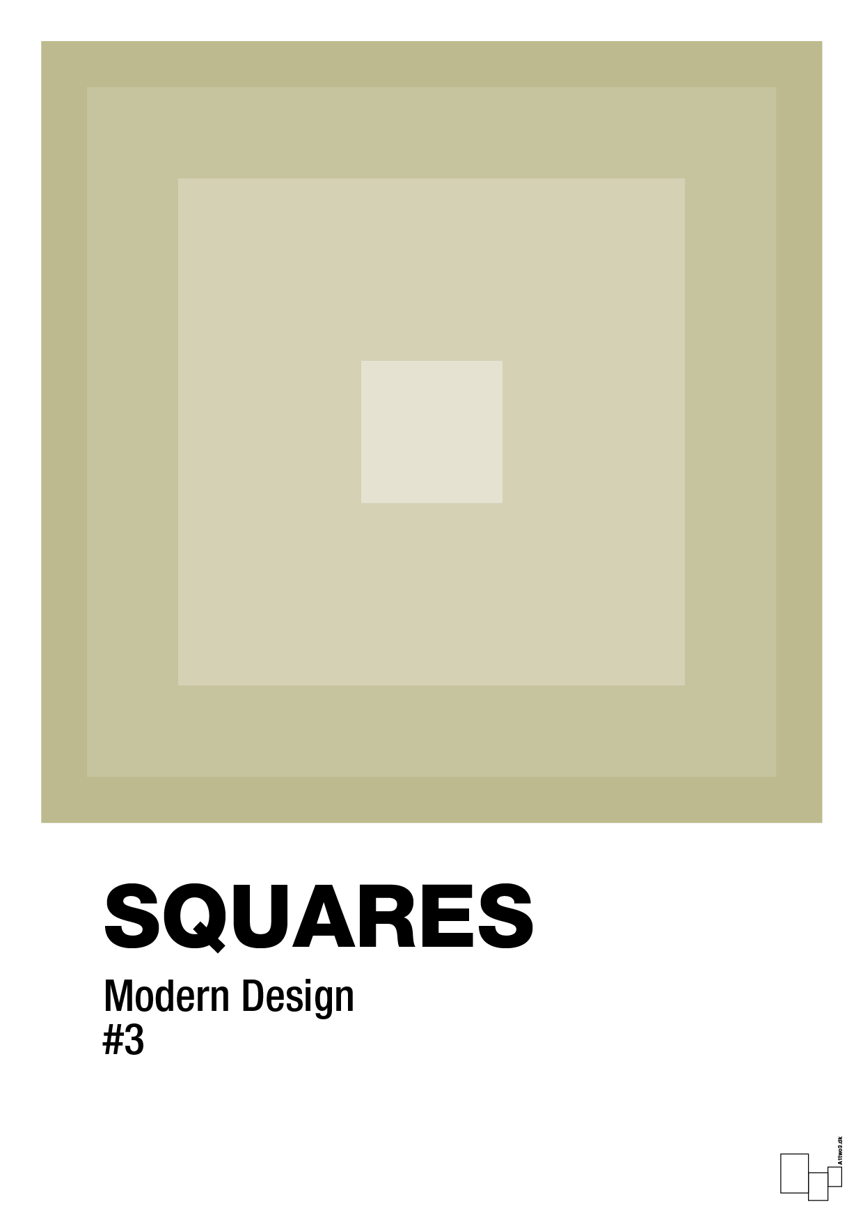 squares #3 - Plakat med Grafik i Back to Nature
