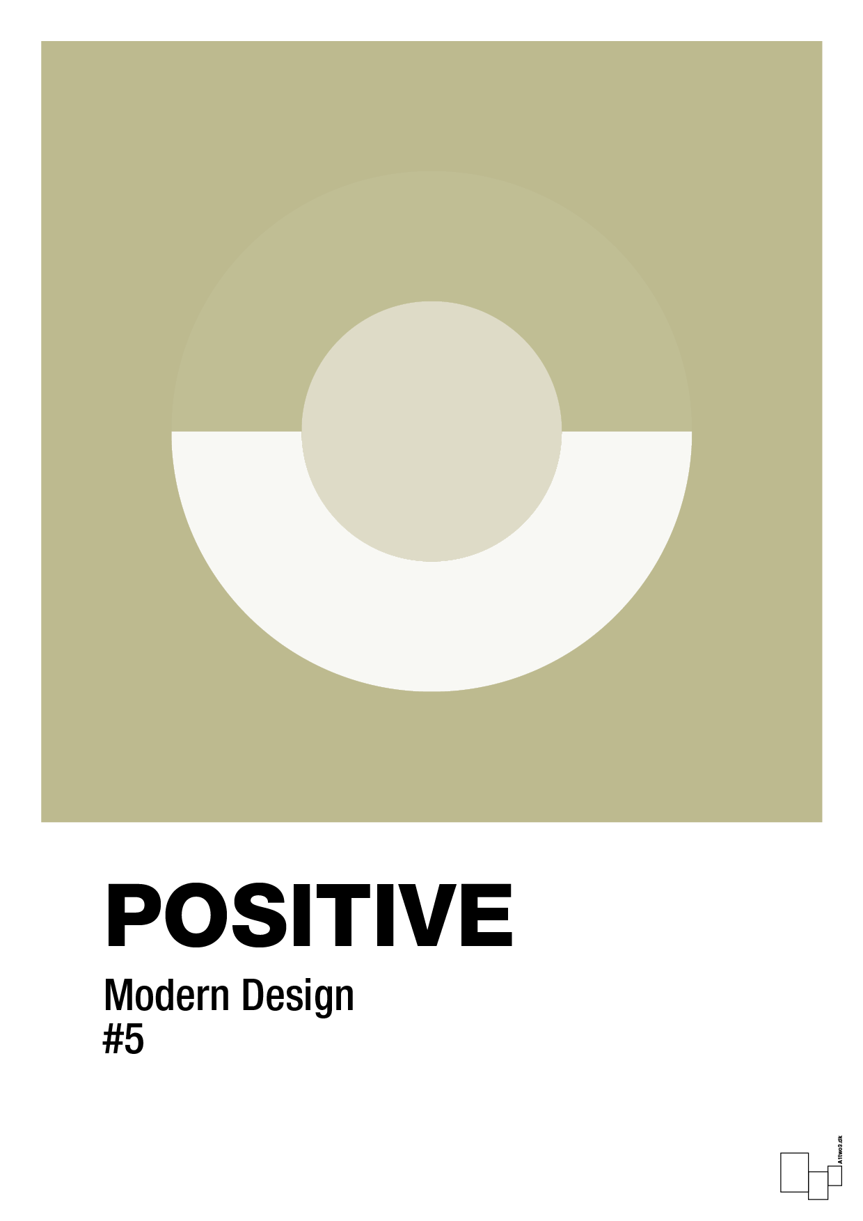 positive #5 - Plakat med Grafik i Back to Nature