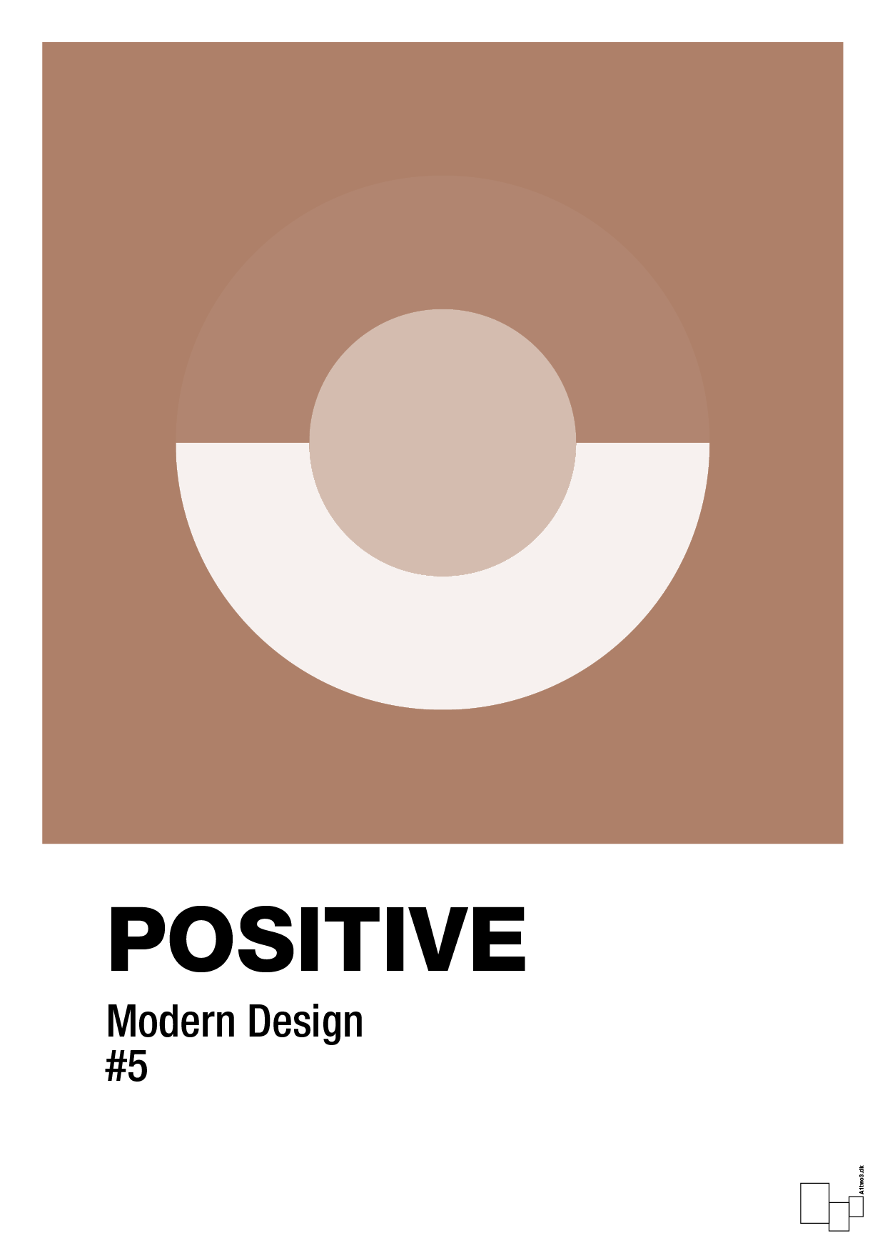 positive #5 - Plakat med Grafik i Cider Spice