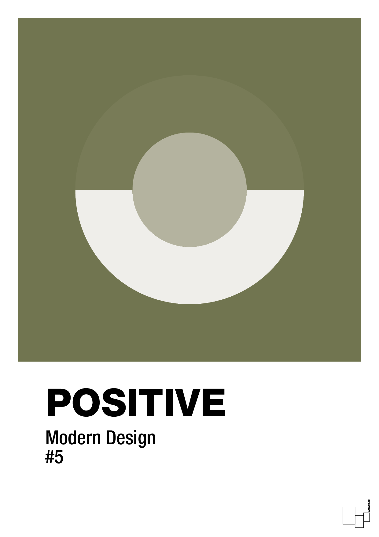 positive #5 - Plakat med Grafik i Secret Meadow
