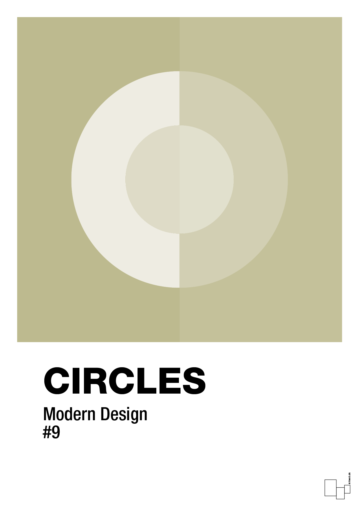 circles #9 - Plakat med Grafik i Back to Nature