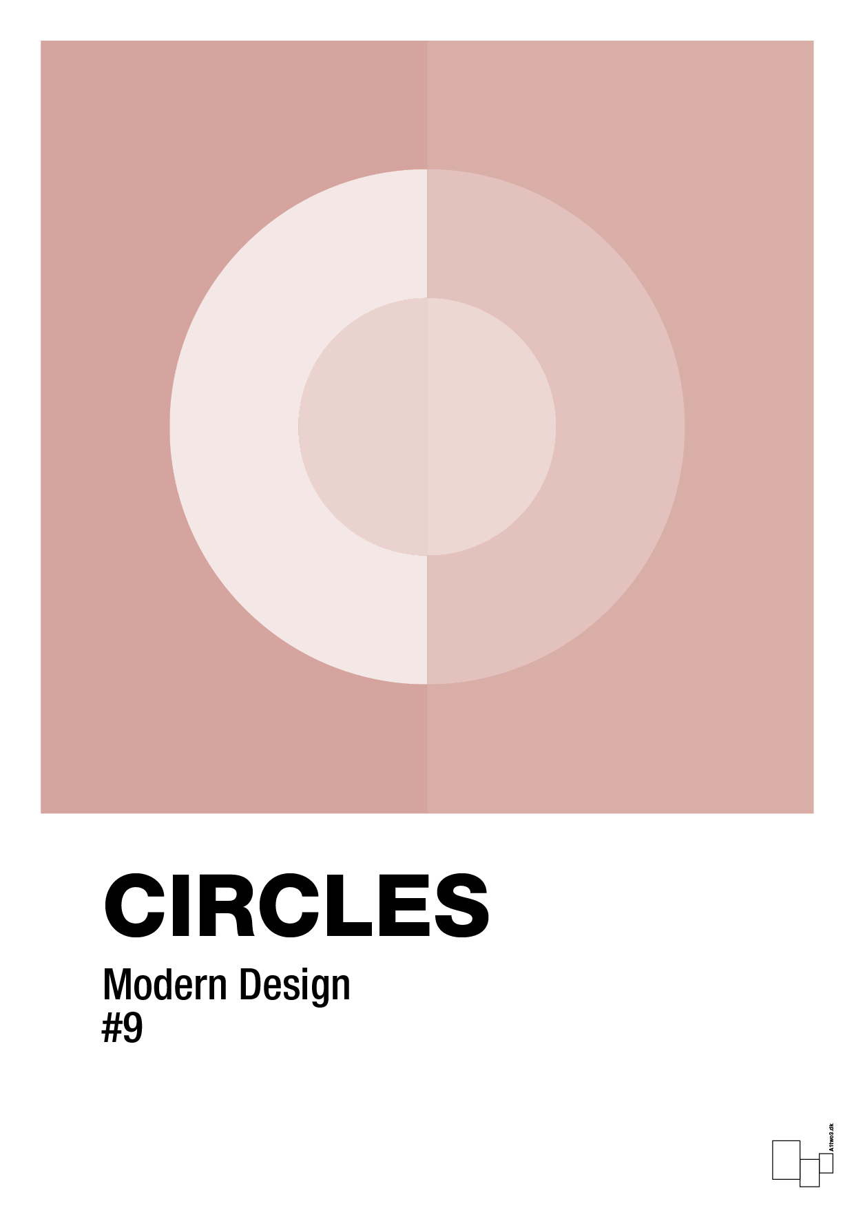 circles #9 - Plakat med Grafik i Bubble Shell