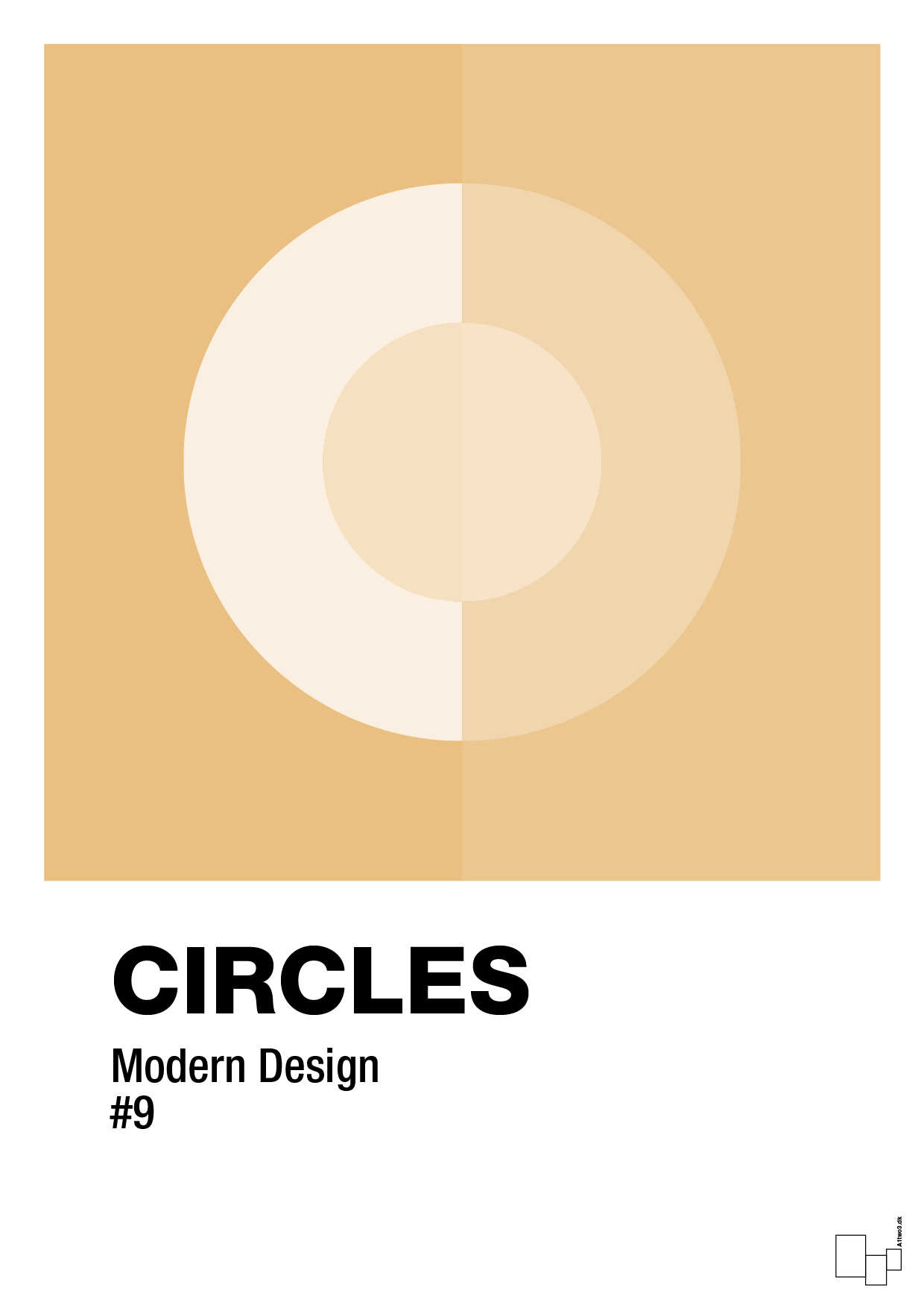 circles #9 - Plakat med Grafik i Charismatic