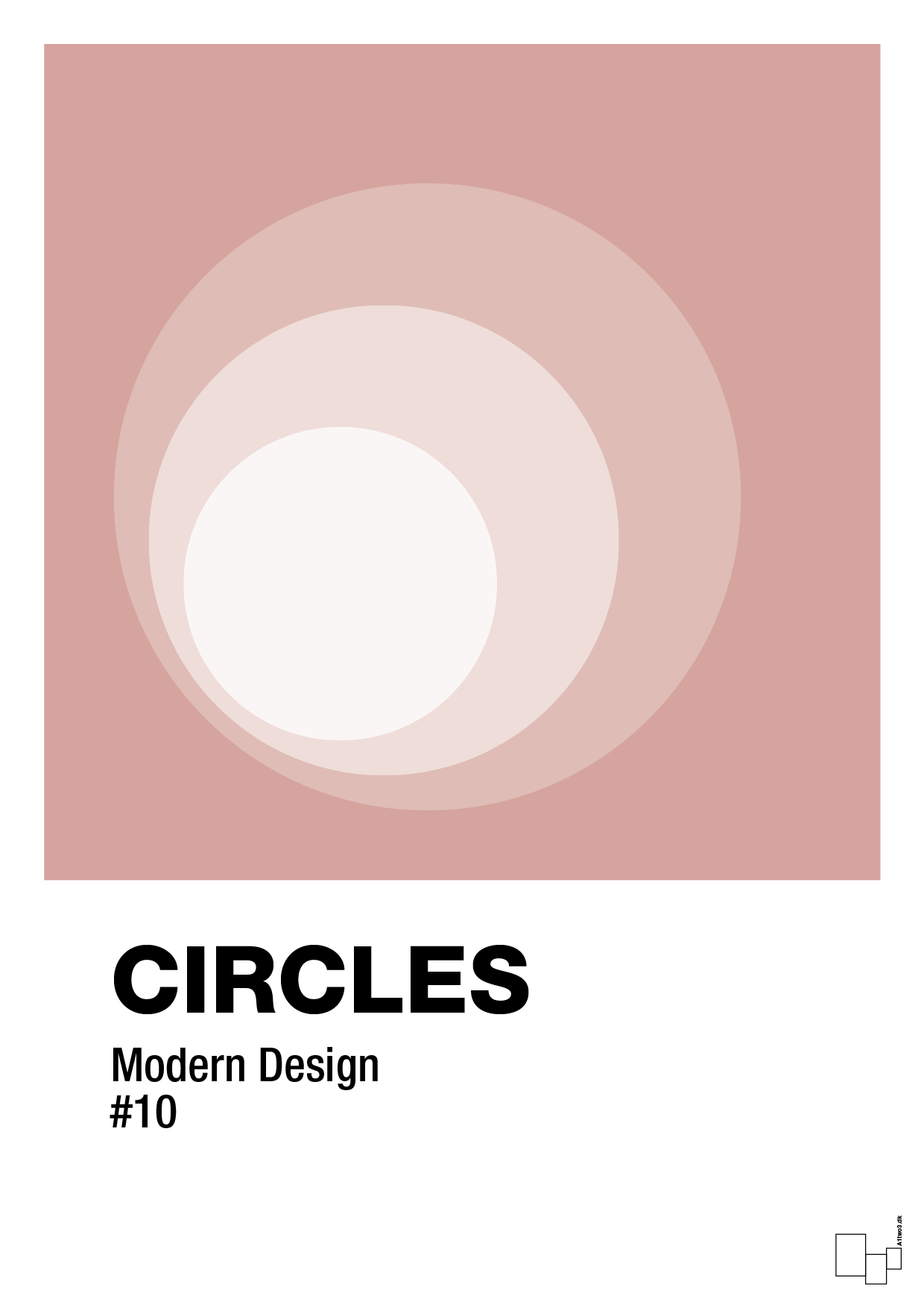 circles #10 - Plakat med Grafik i Bubble Shell