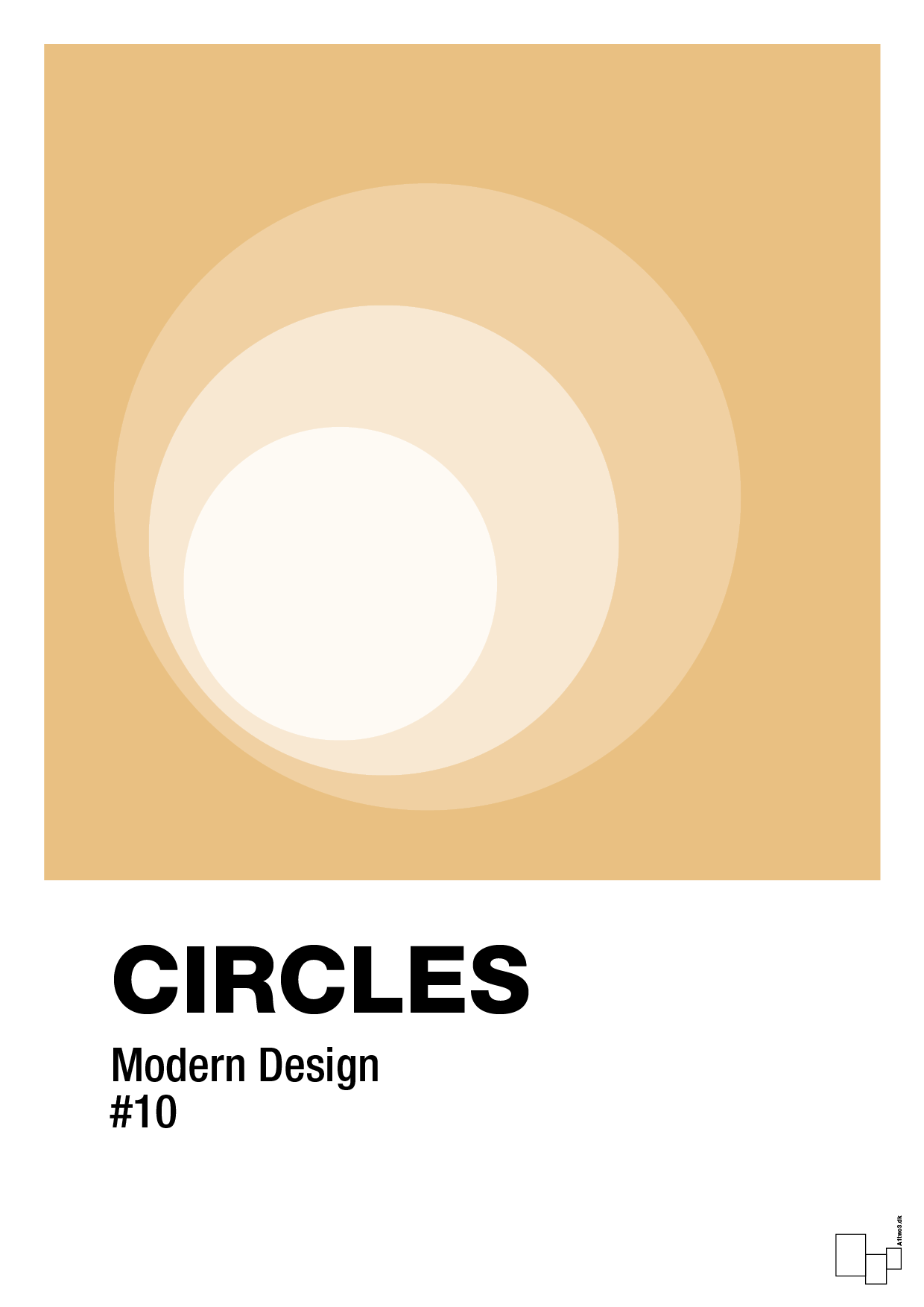 circles #10 - Plakat med Grafik i Charismatic