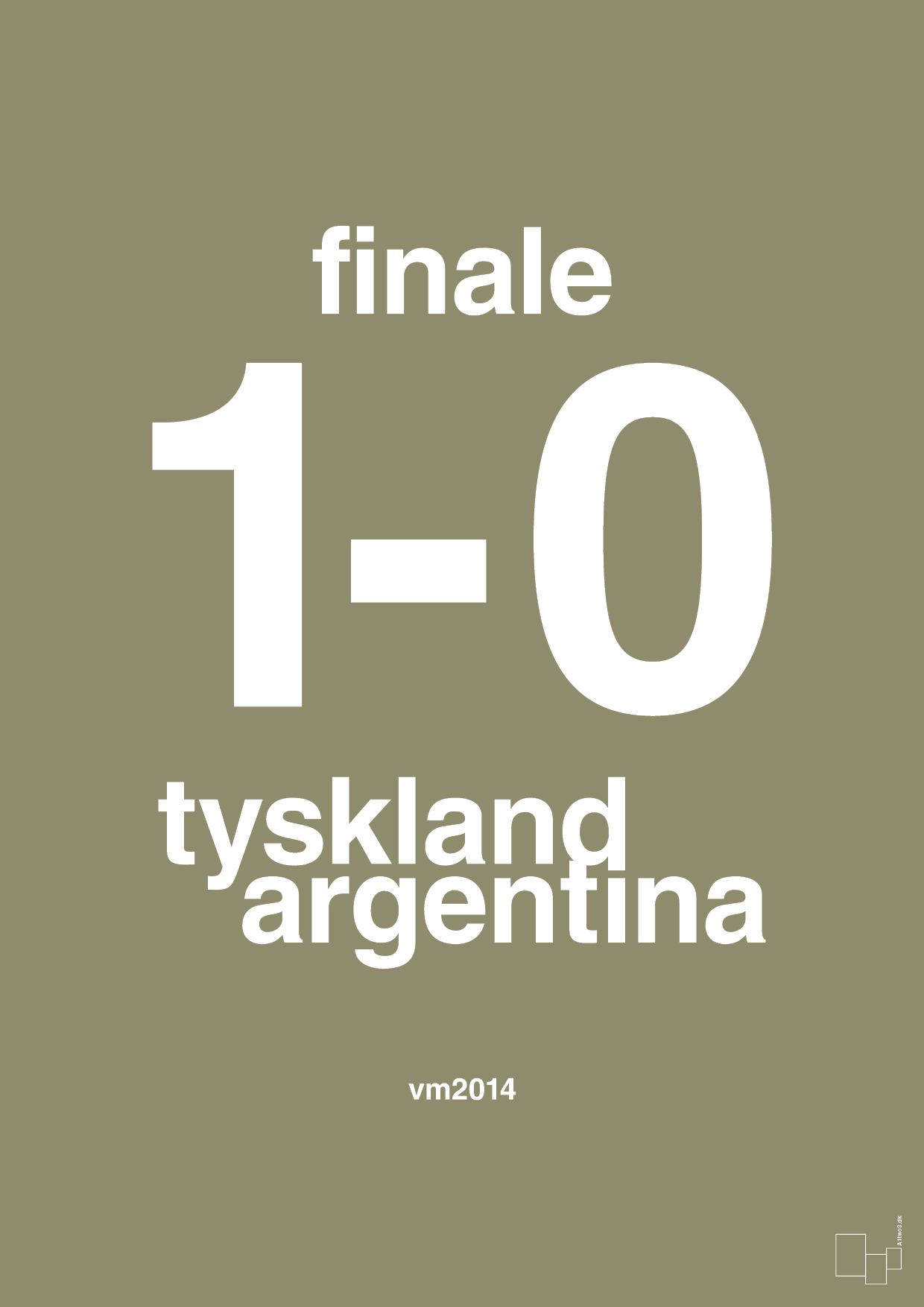 resultat for fodbold vm finalen i 2014 - Plakat med Sport & Fritid i Misty Forrest