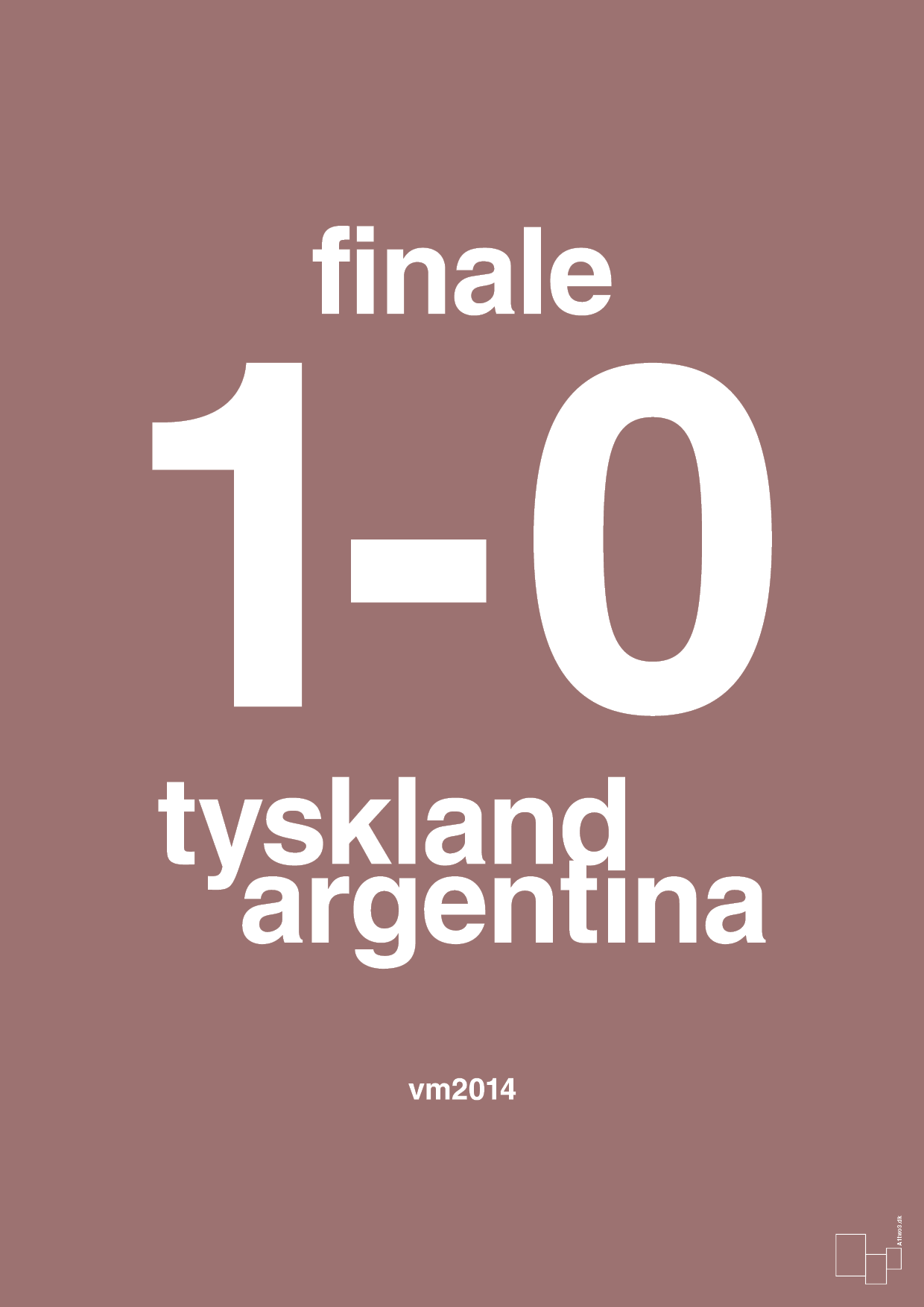 resultat for fodbold vm finalen i 2014 - Plakat med Sport & Fritid i Plum