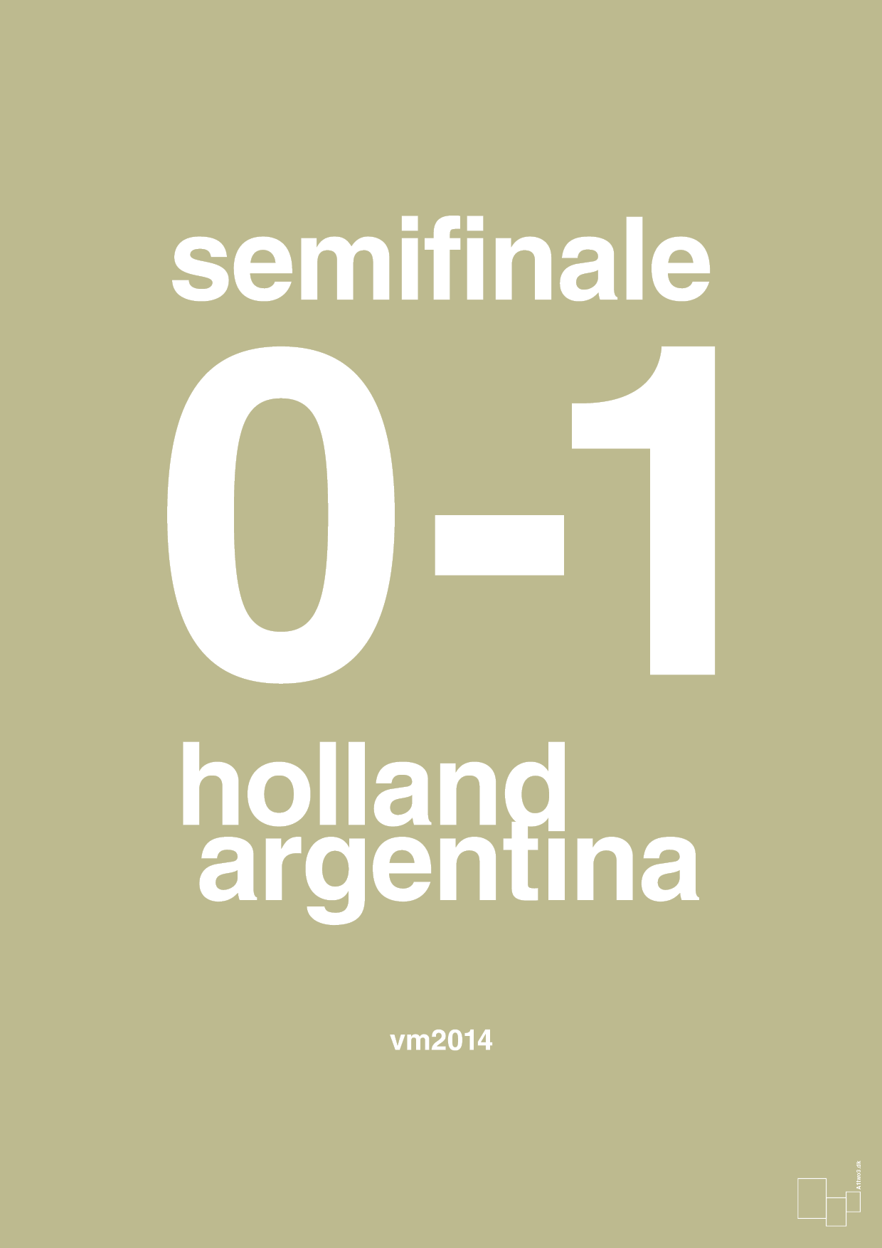 resultat for fodbold vm semifinale A i 2014 - Plakat med Sport & Fritid i Back to Nature