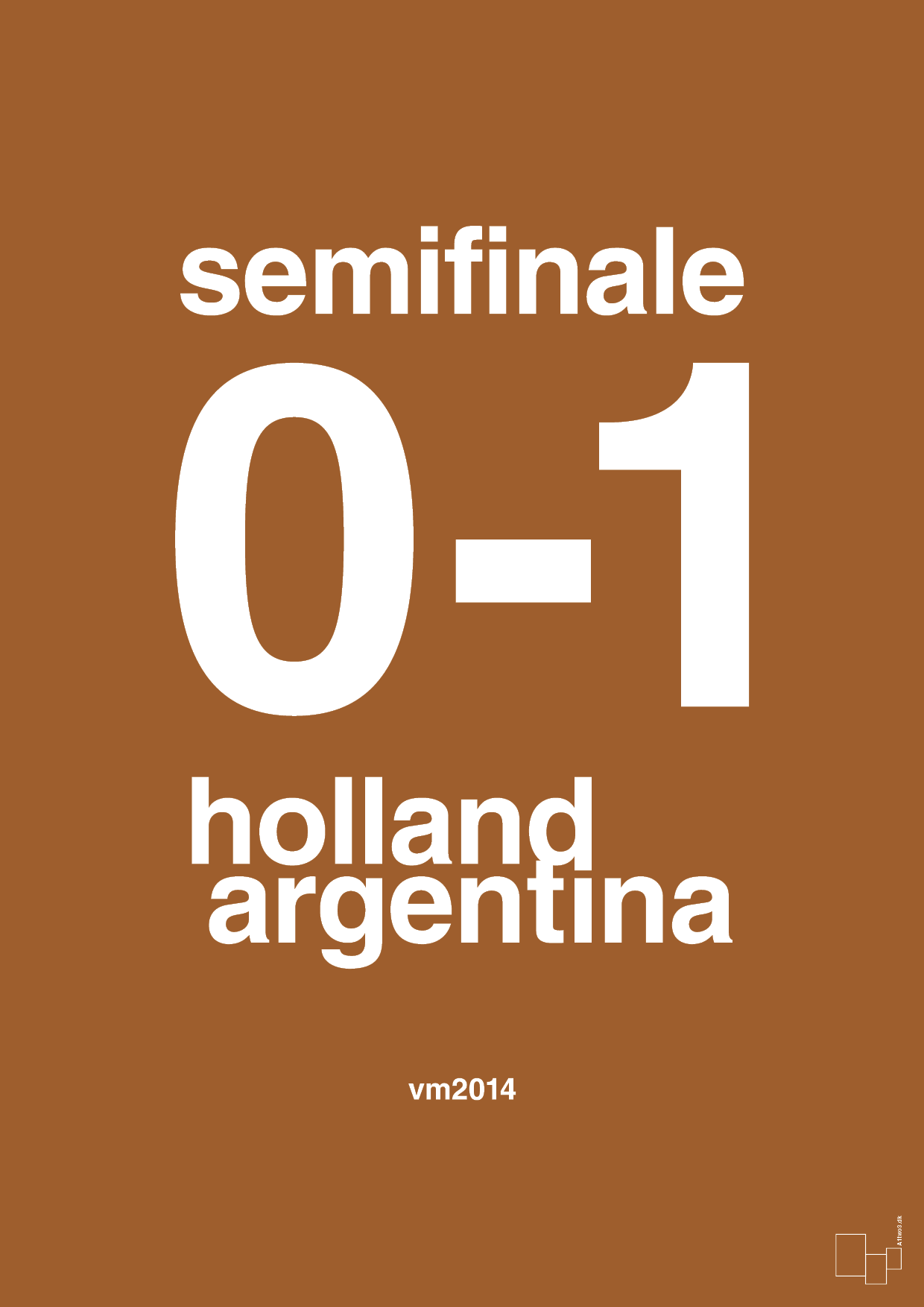 resultat for fodbold vm semifinale A i 2014 - Plakat med Sport & Fritid i Cognac