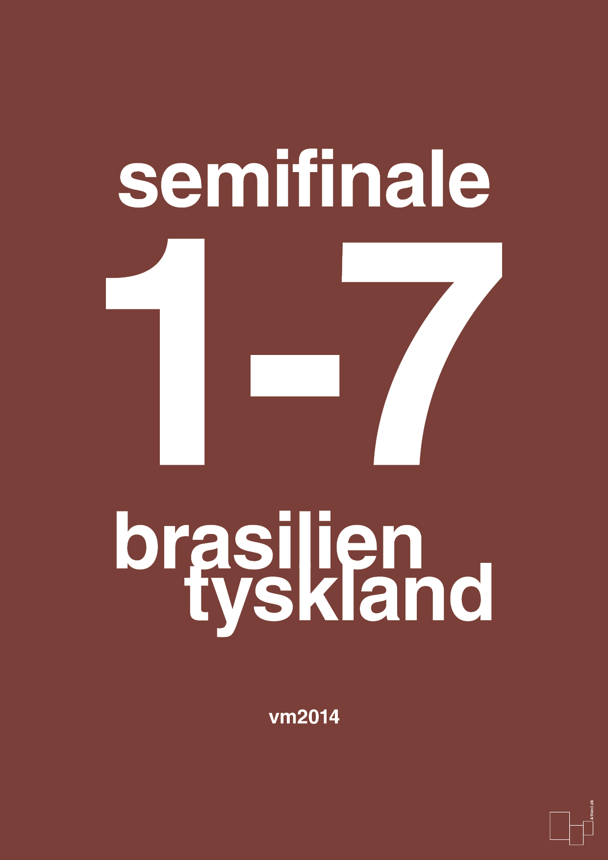 resultat for fodbold vm semifinale B i 2014 - Plakat med Sport & Fritid i Red Pepper