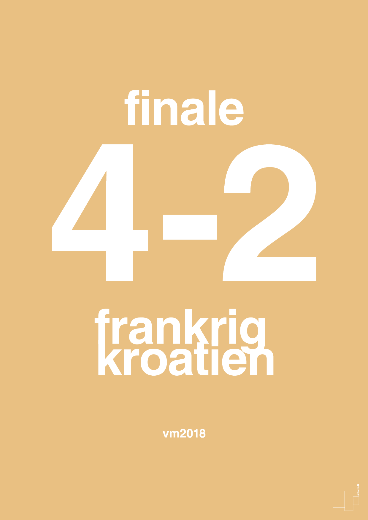 resultat for fodbold vm finalen i 2018 - Plakat med Sport & Fritid i Charismatic