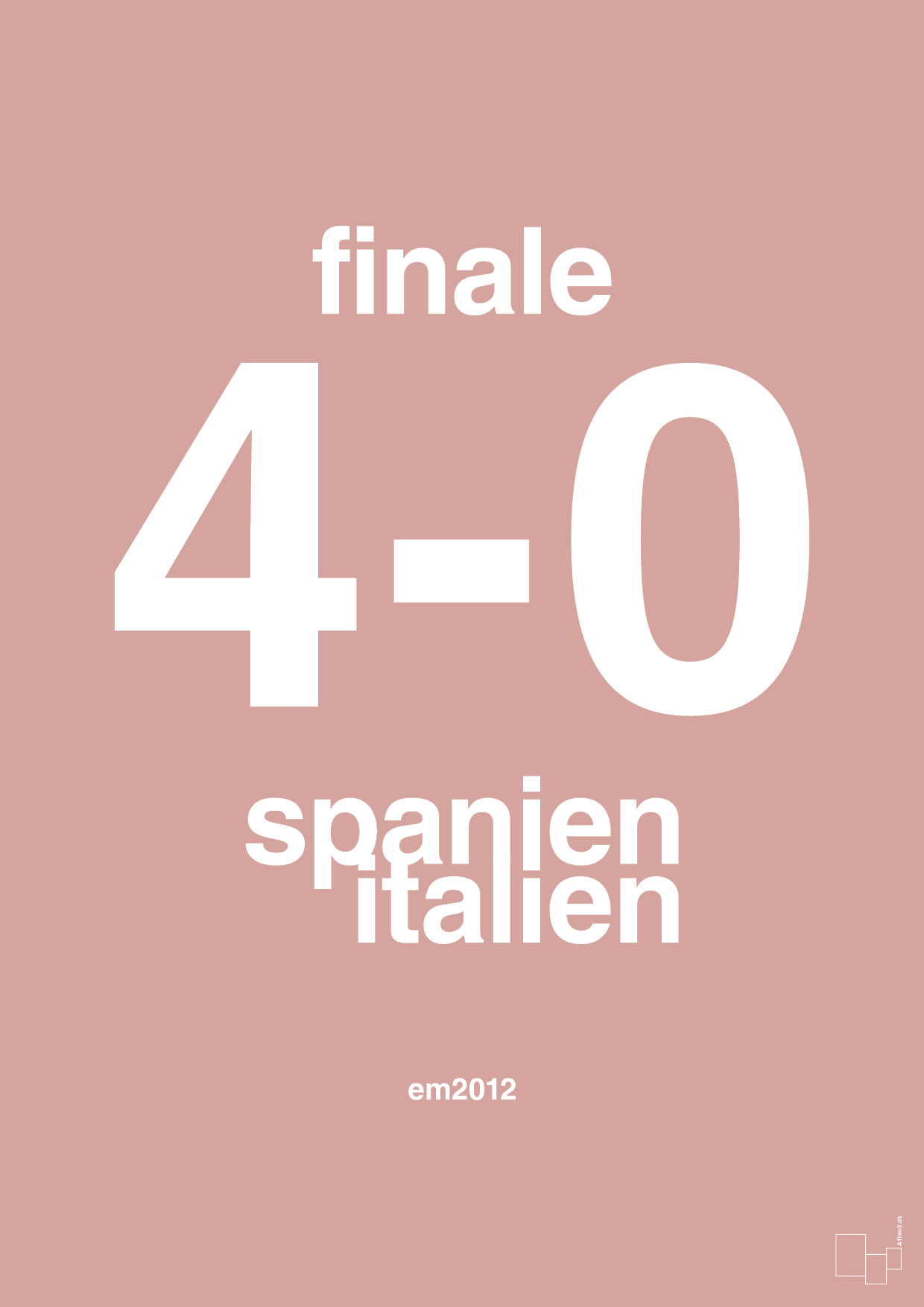 resultat for fodbold em finalen i 2012 - Plakat med Sport & Fritid i Bubble Shell