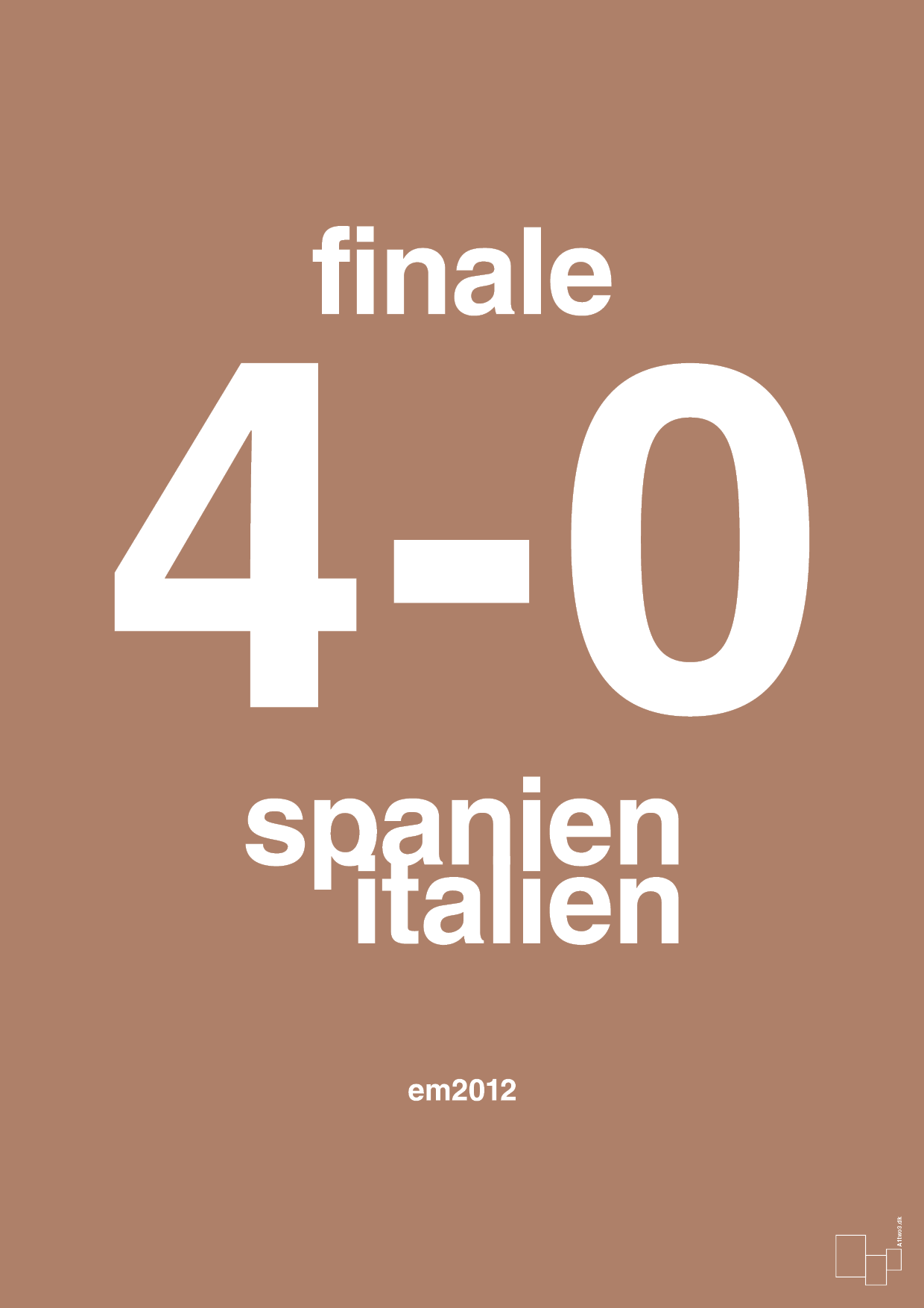 resultat for fodbold em finalen i 2012 - Plakat med Sport & Fritid i Cider Spice