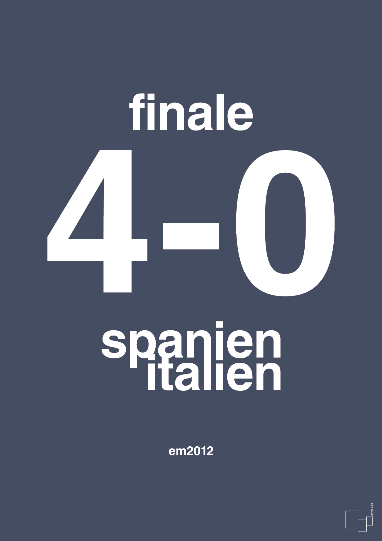 resultat for fodbold em finalen i 2012 - Plakat med Sport & Fritid i Petrol