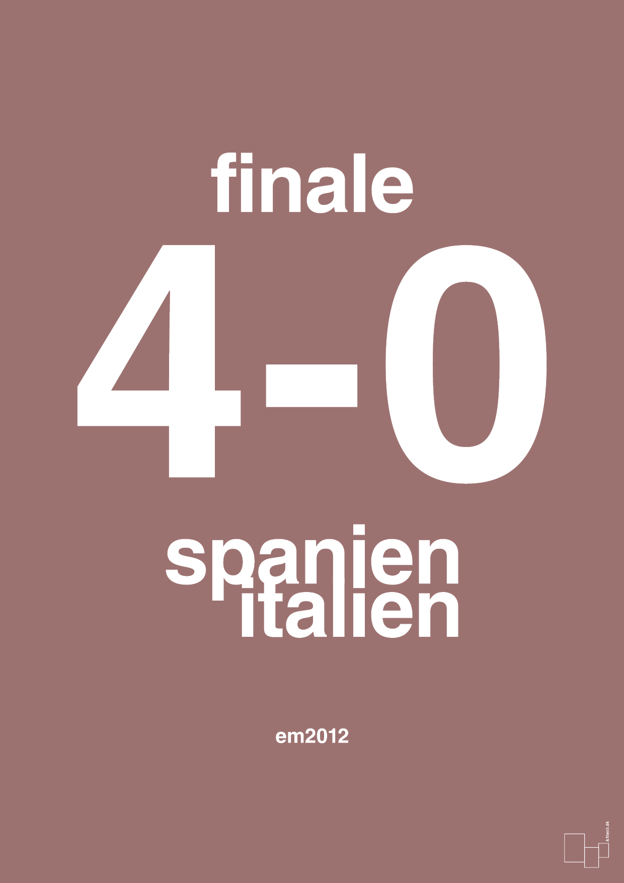 resultat for fodbold em finalen i 2012 - Plakat med Sport & Fritid i Plum