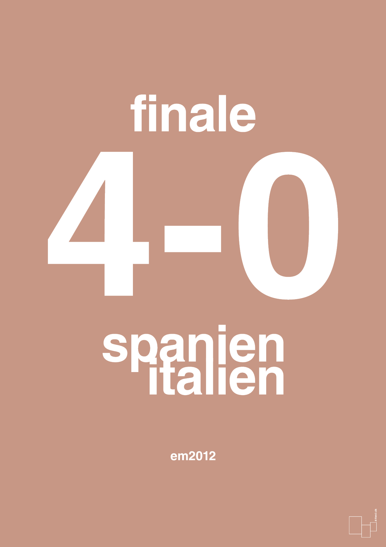 resultat for fodbold em finalen i 2012 - Plakat med Sport & Fritid i Powder