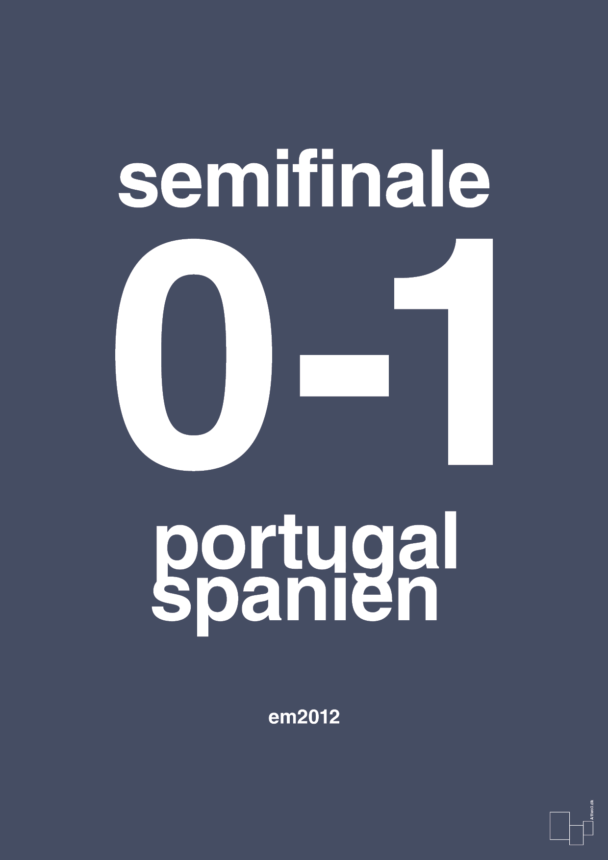 resultat for fodbold em semifinale B i 2012 - Plakat med Sport & Fritid i Petrol