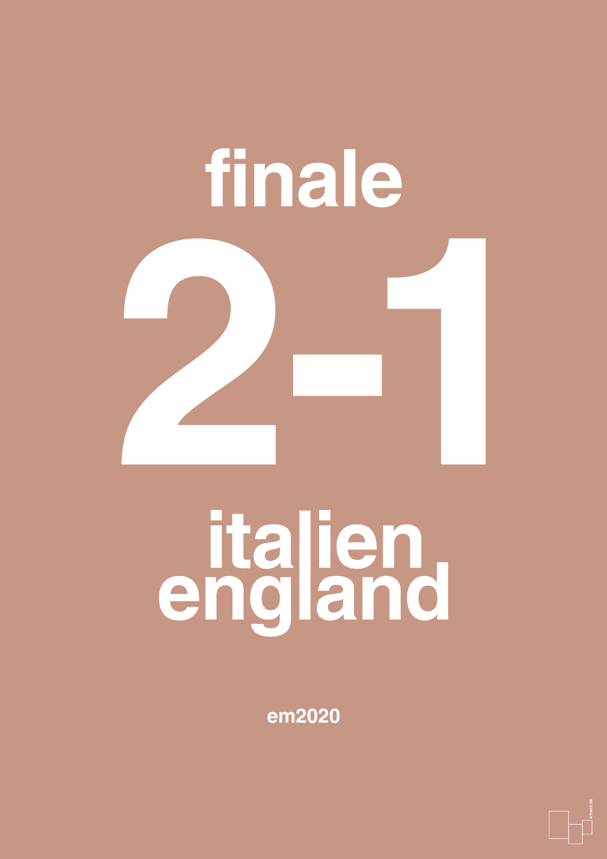 resultat for fodbold em finalen i 2020 - Plakat med Sport & Fritid i Powder