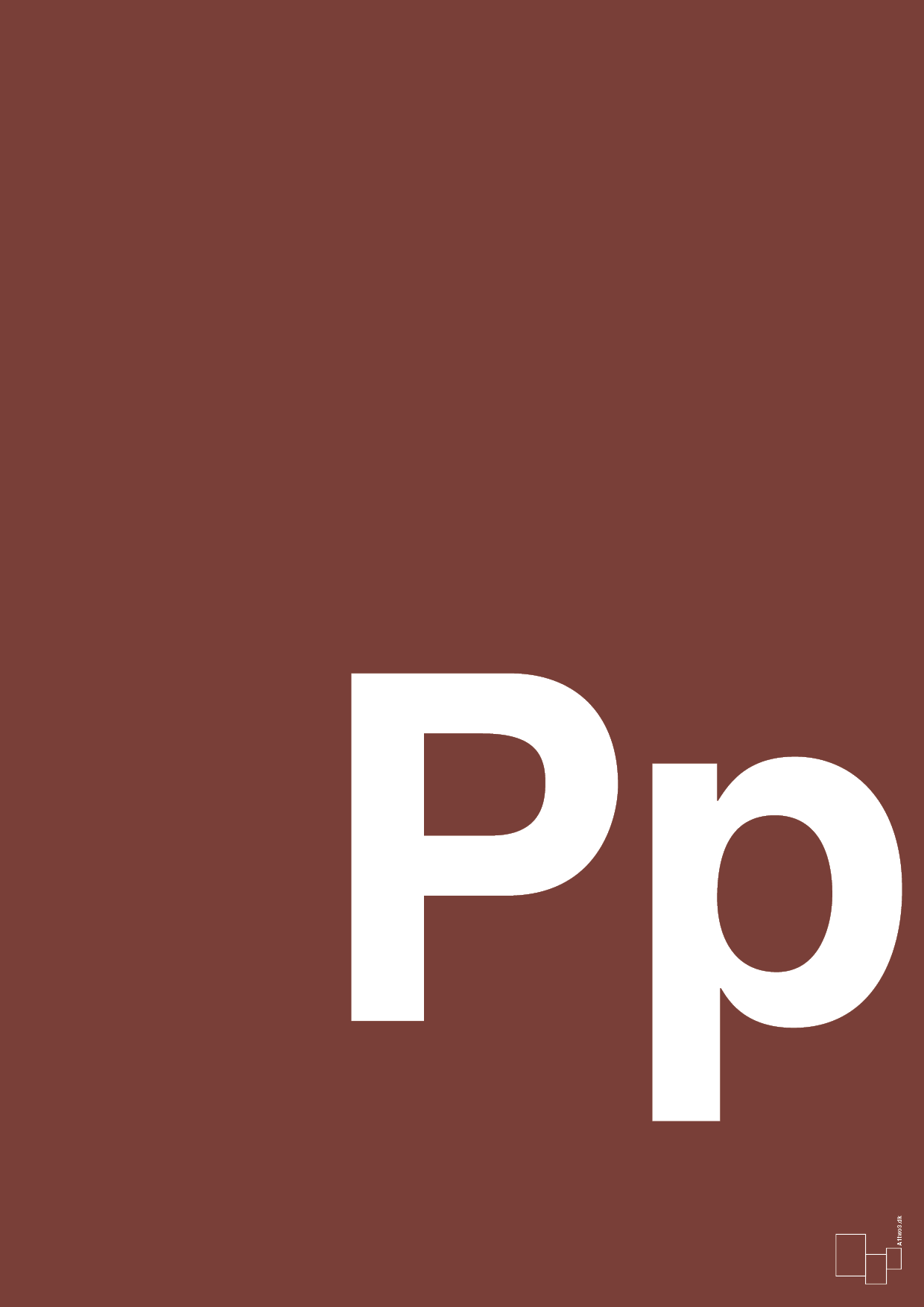 bogstav pp - Plakat med Bogstaver i Red Pepper