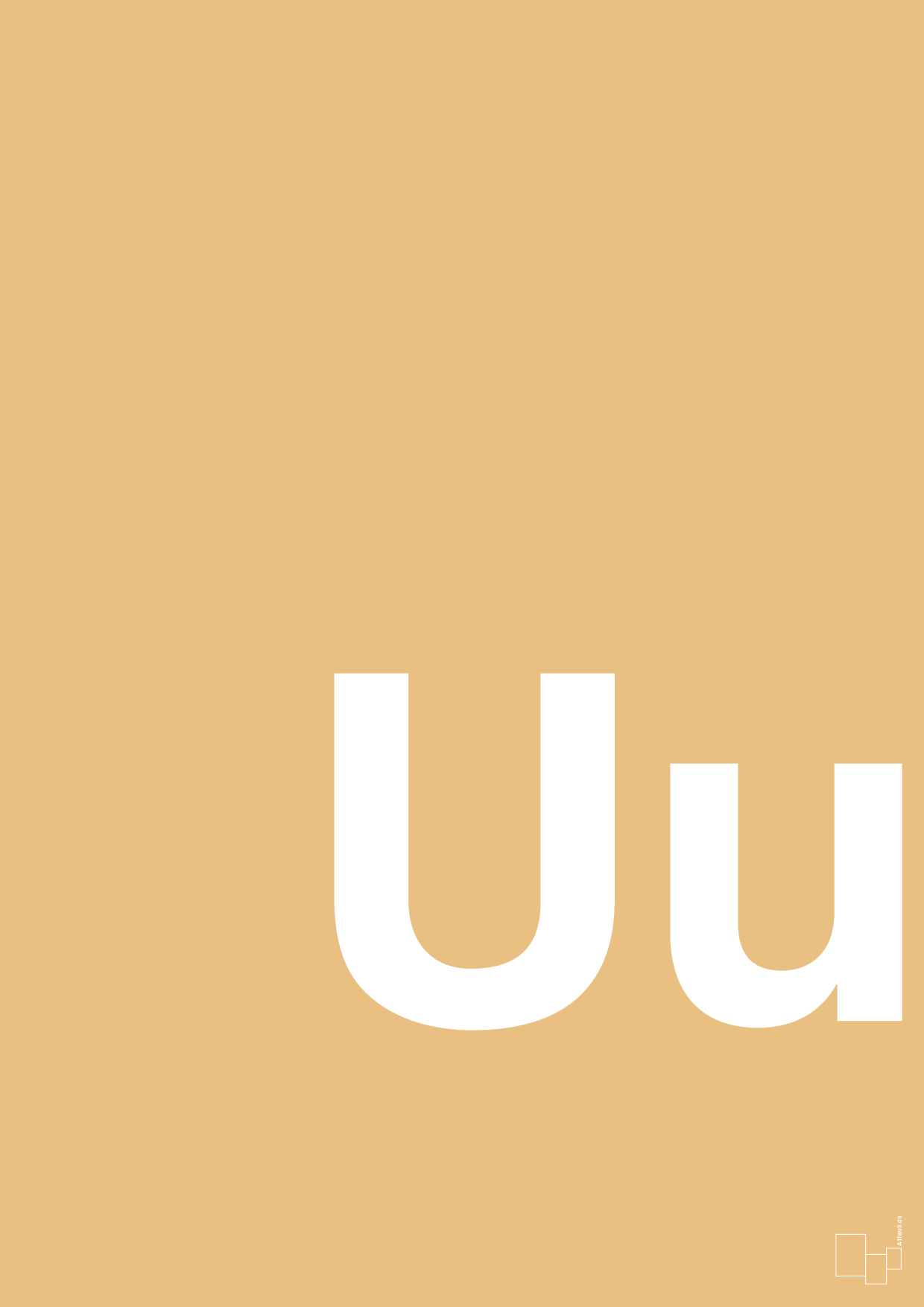 bogstav uu - Plakat med Bogstaver i Charismatic