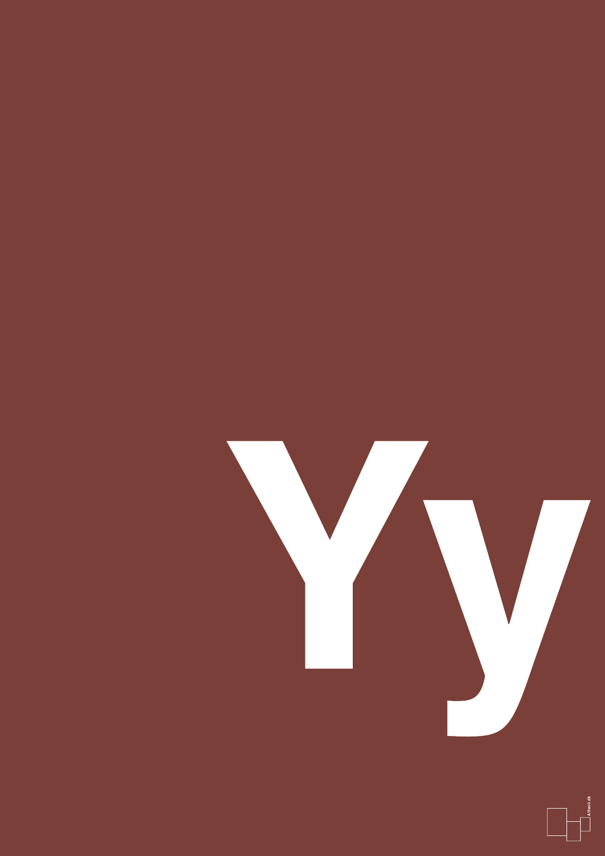 bogstav yy - Plakat med Bogstaver i Red Pepper