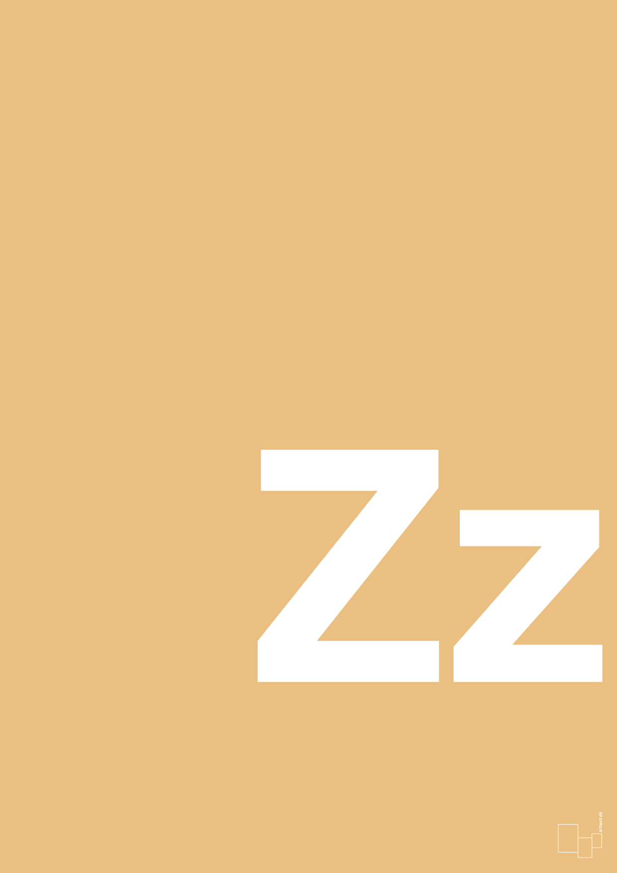 bogstav zz - Plakat med Bogstaver i Charismatic