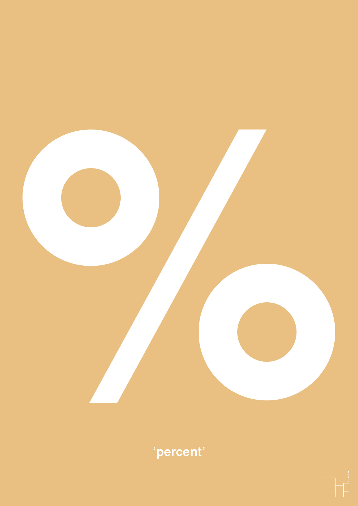 percent - Plakat med Tegn i Charismatic