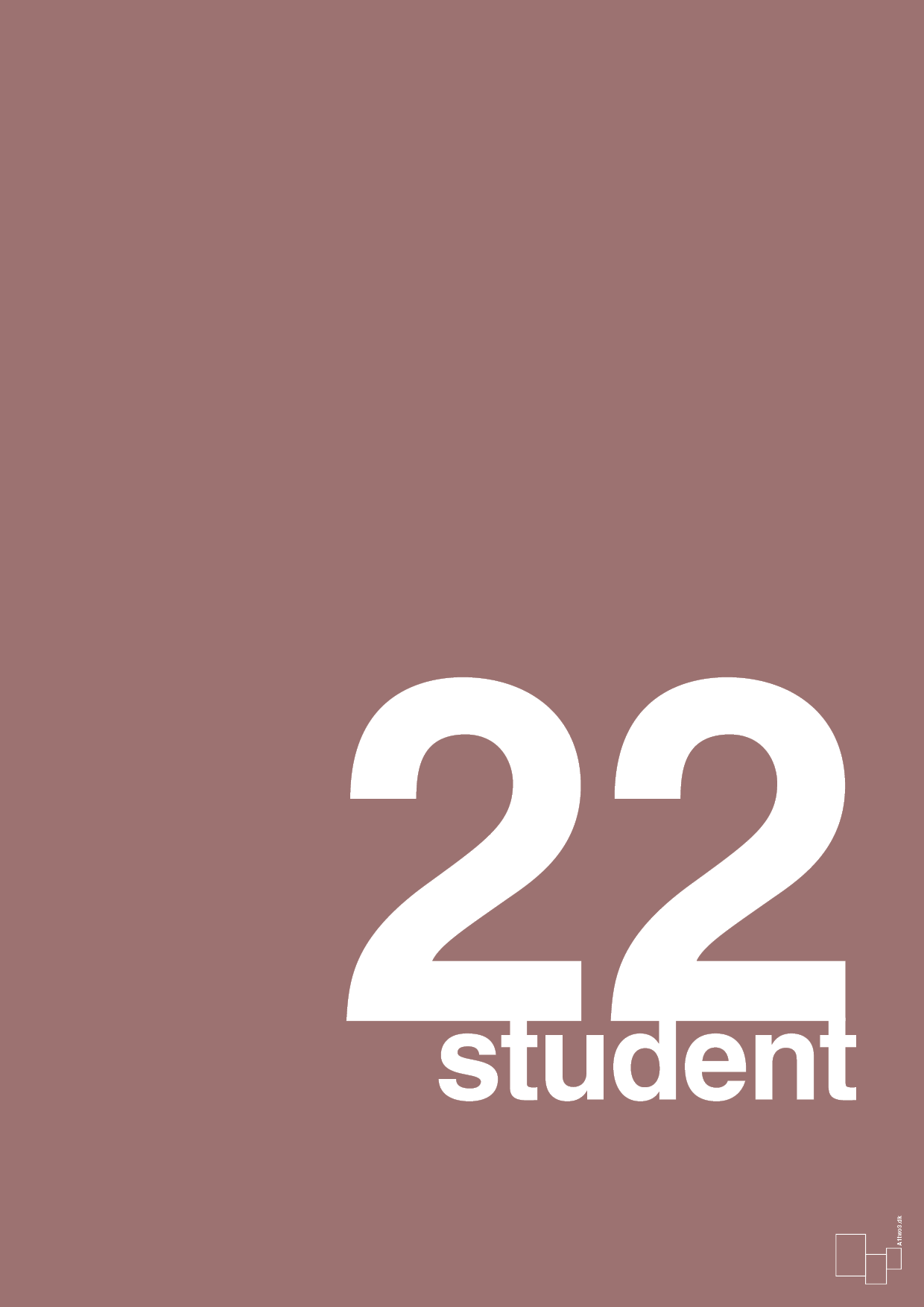 student 2022 - Plakat med Begivenheder i Plum